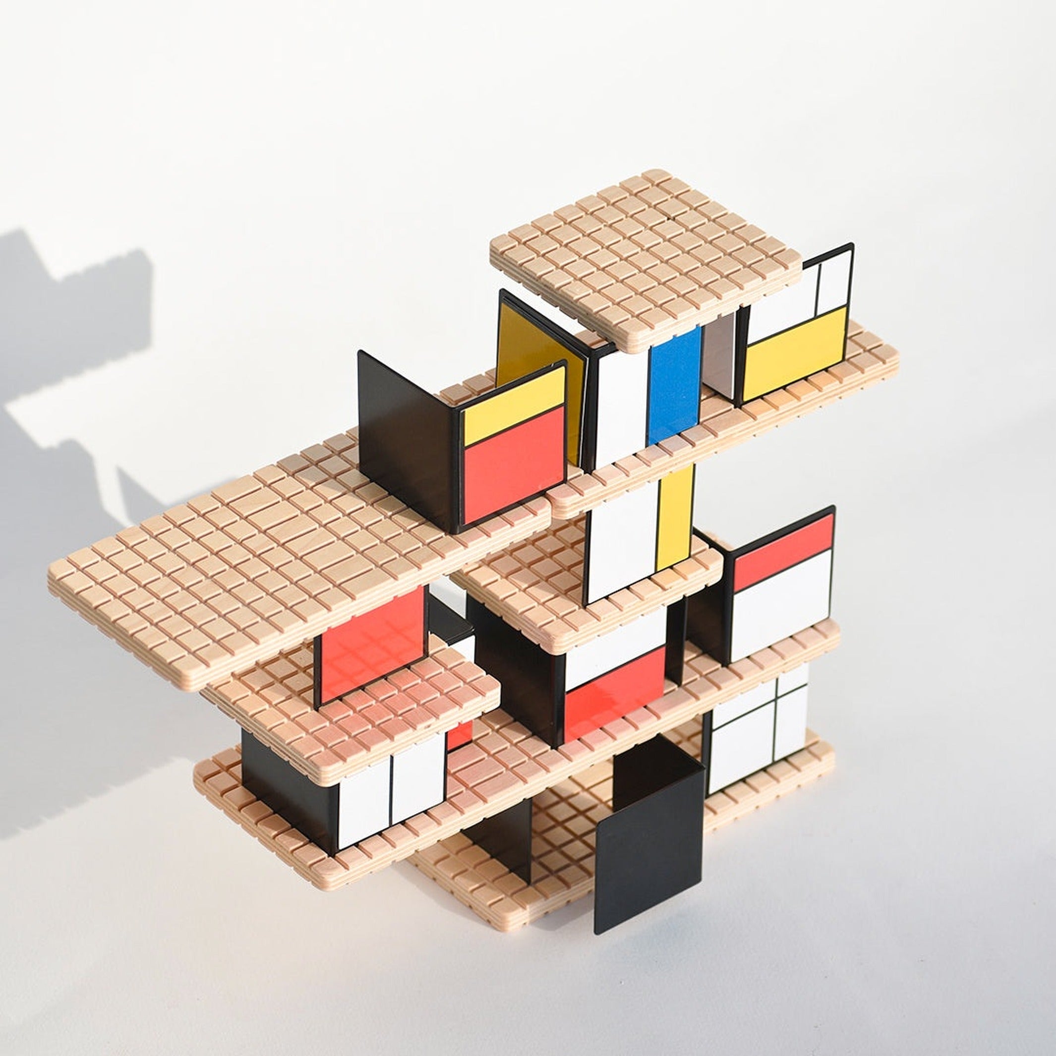 Konstruktionsspiel "House of Mondrian" – Holz · Metall | Beamalevich