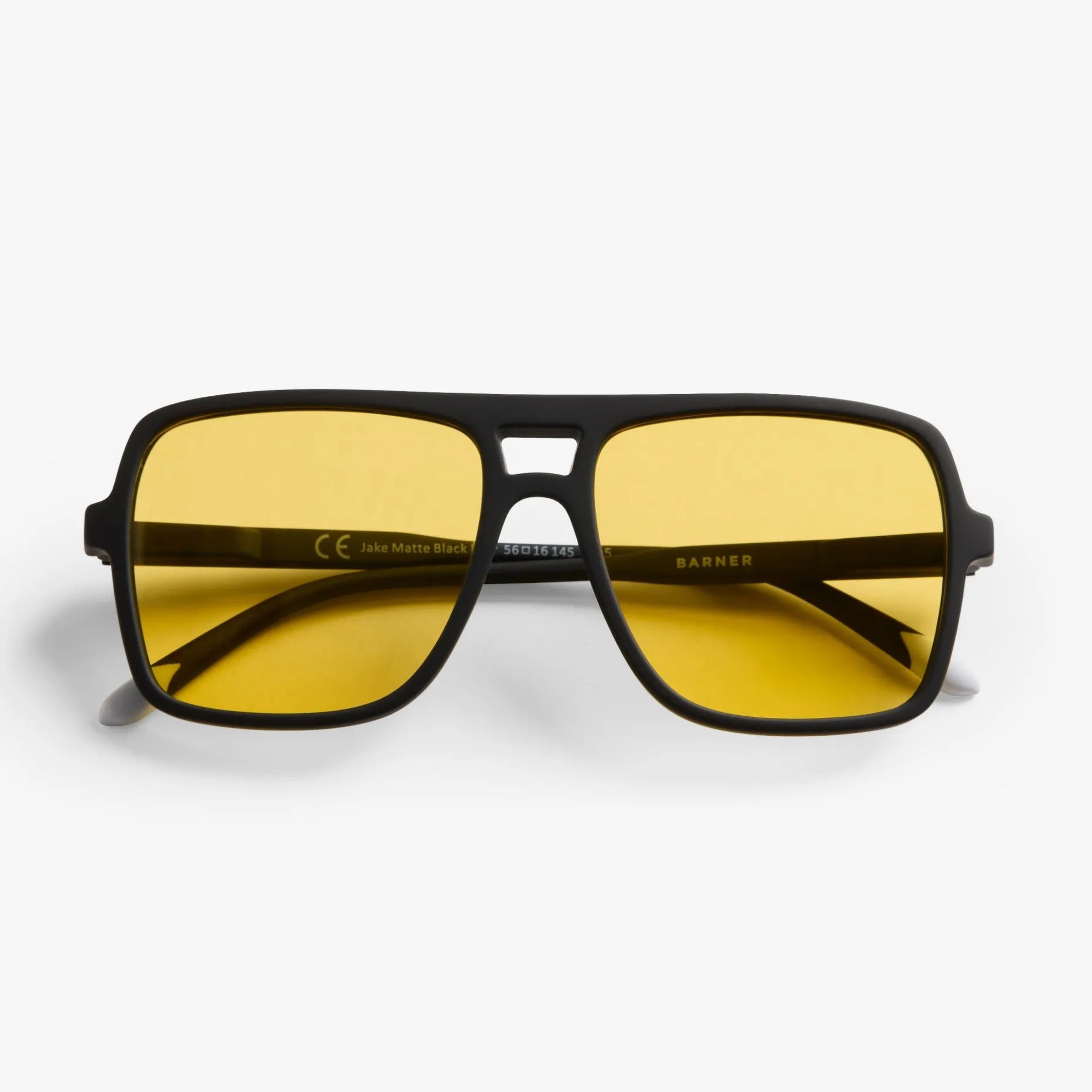Sonnenbrille Jake – Schwarz · Amber · polarisiert | Barner