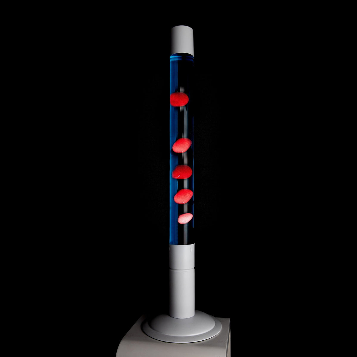 Lavalampe XXL – Blau · Rote Lava · 75 cm | Fisura