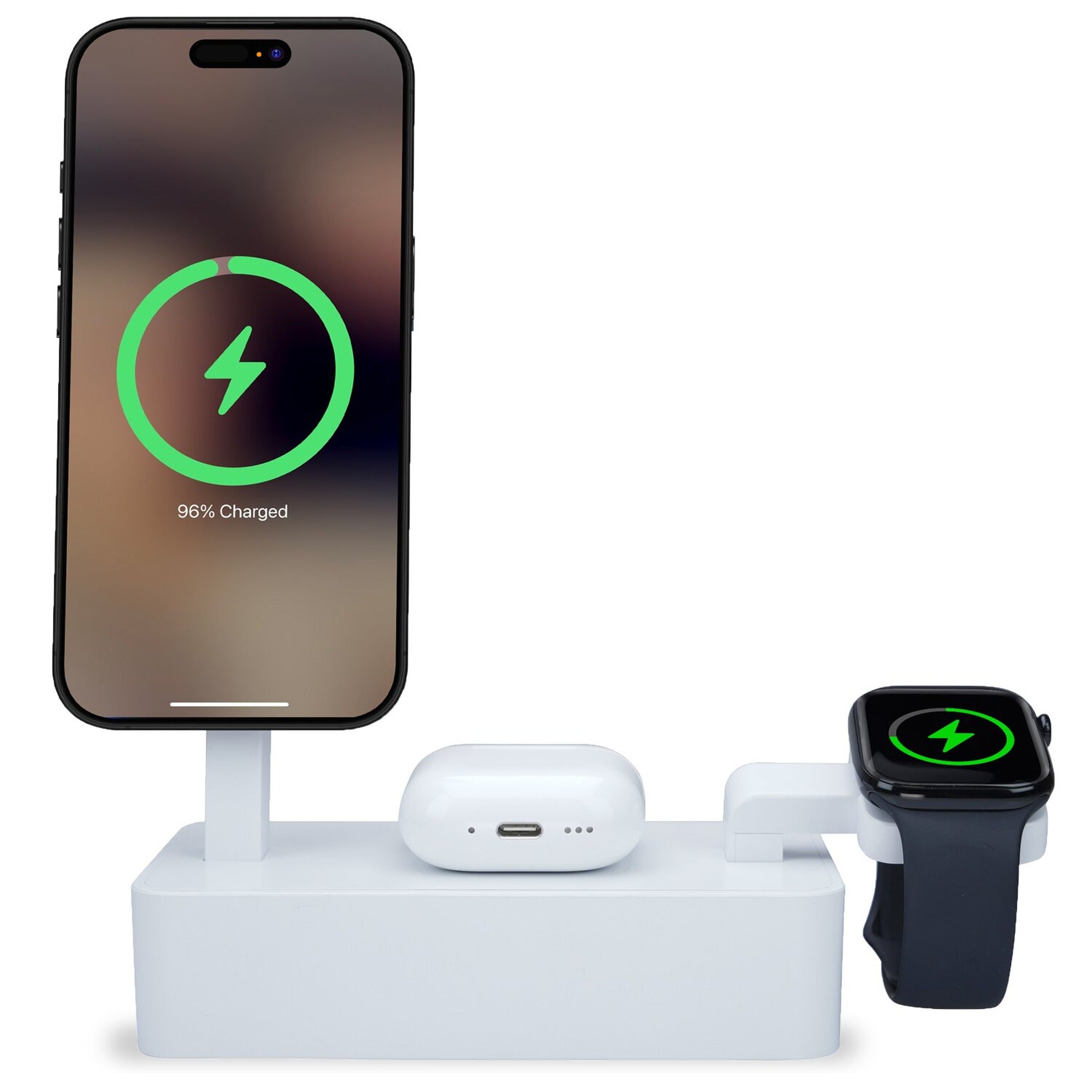 Ladestation Smartboost – 3-in-1 MagSafe · Weiß · 35 W | Alldock