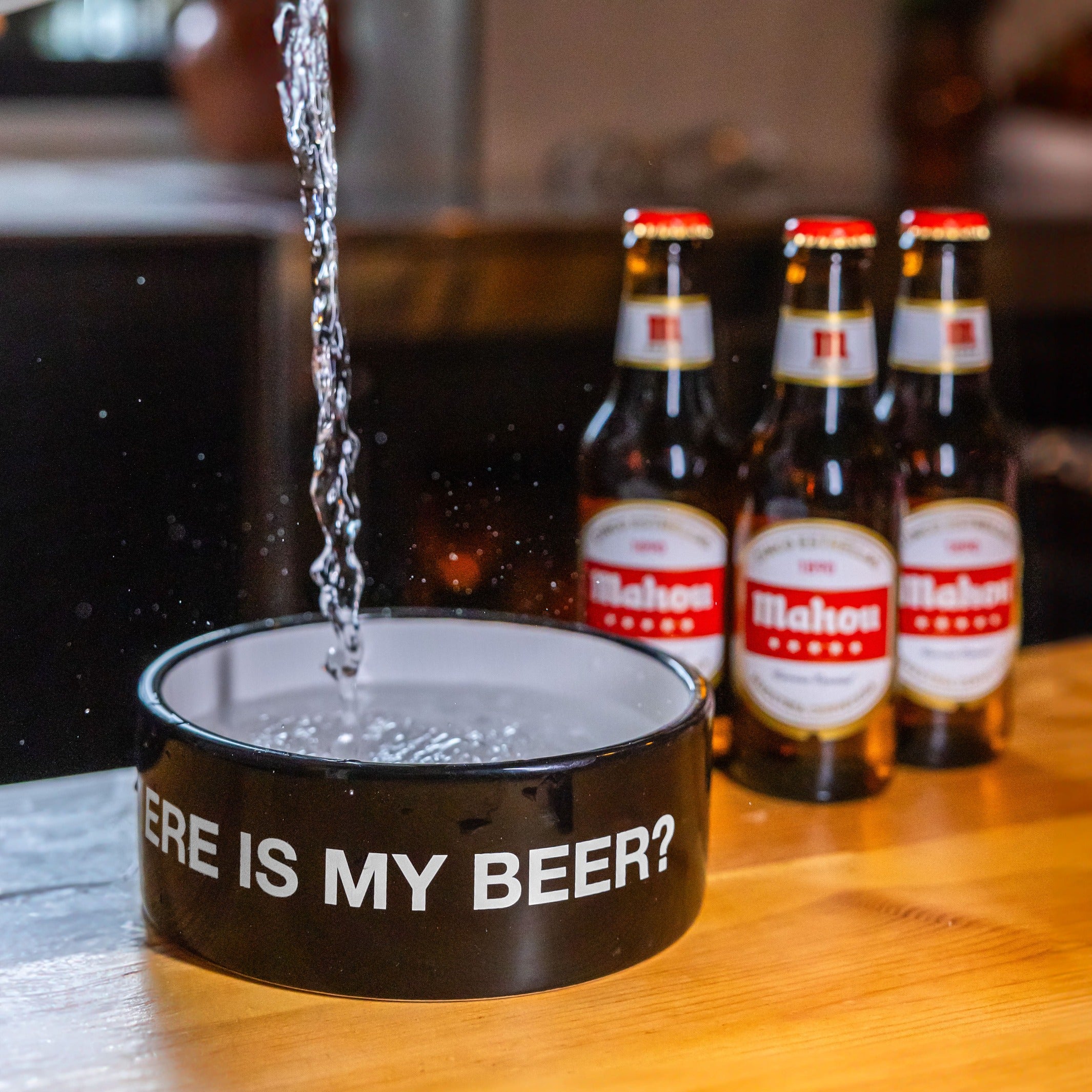Hundenapf "Where is my beer?" – Keramik · Ø 16 cm · 750 ml | Fisura
