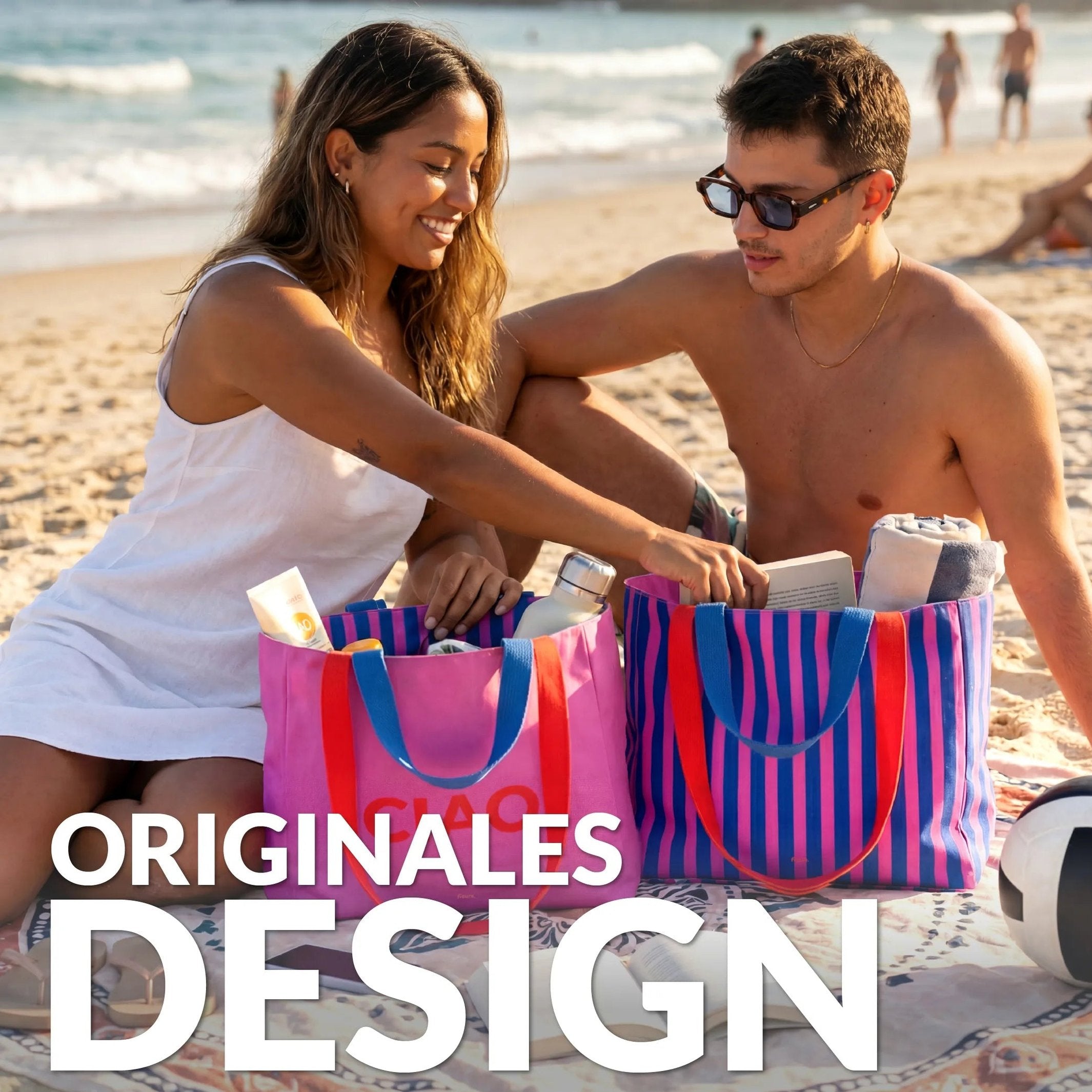 Strandtasche Ciao – wendbar · 36 × 31,5 cm | Fisura