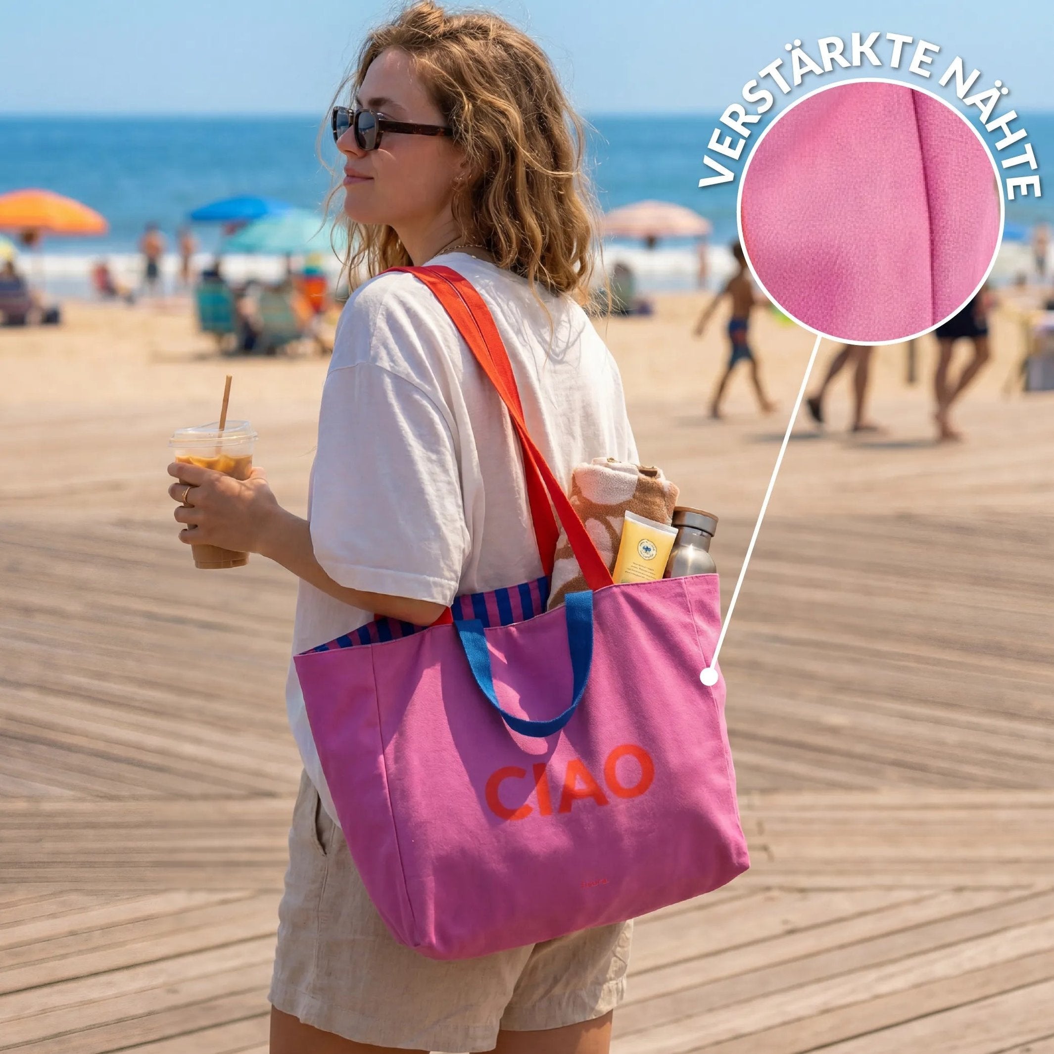 Strandtasche Ciao – wendbar · 36 × 31,5 cm | Fisura