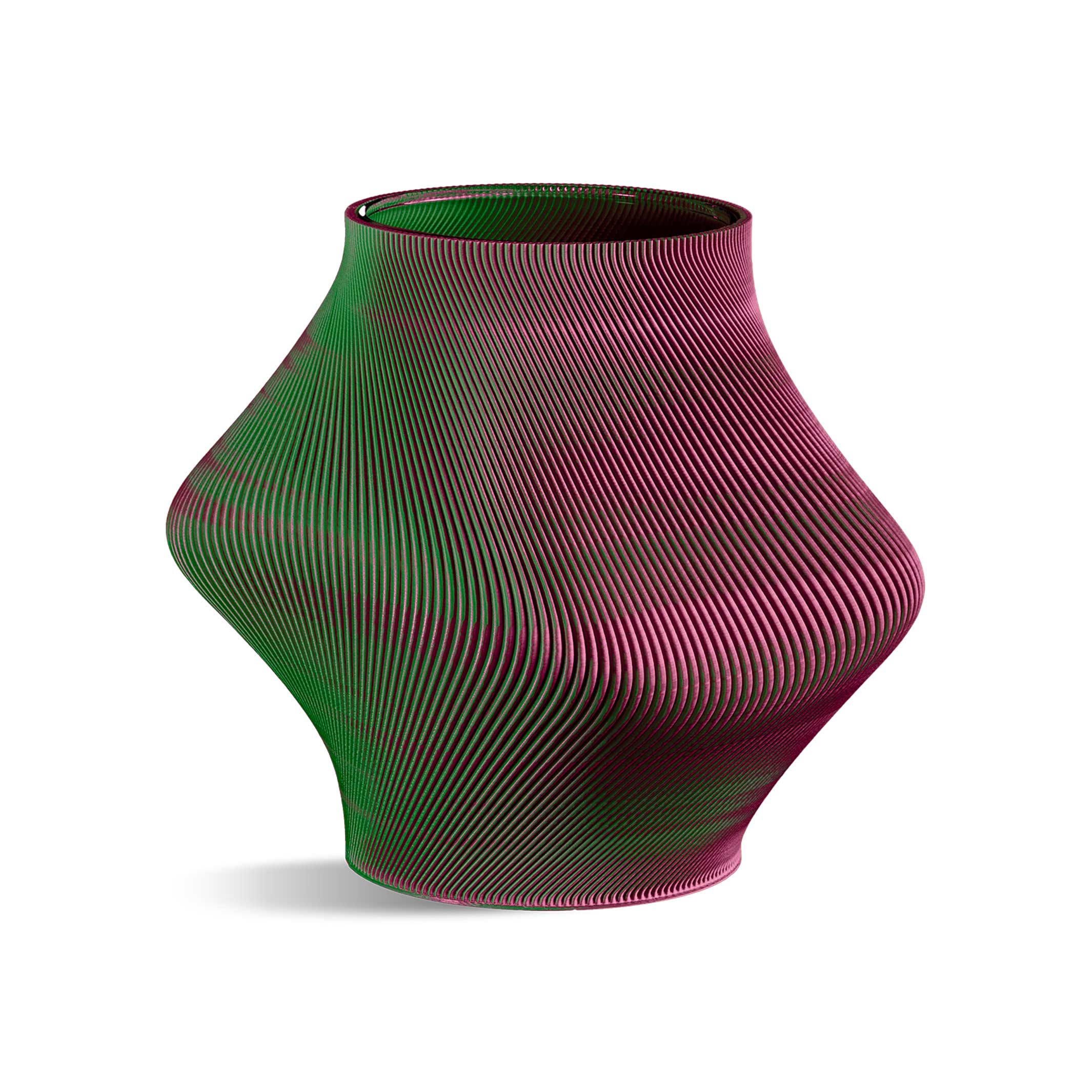 BLOZ VASE Pastèque - Vase imprimé en 3D avec vase intérieur - 20 cm de hauteur | Sheyn