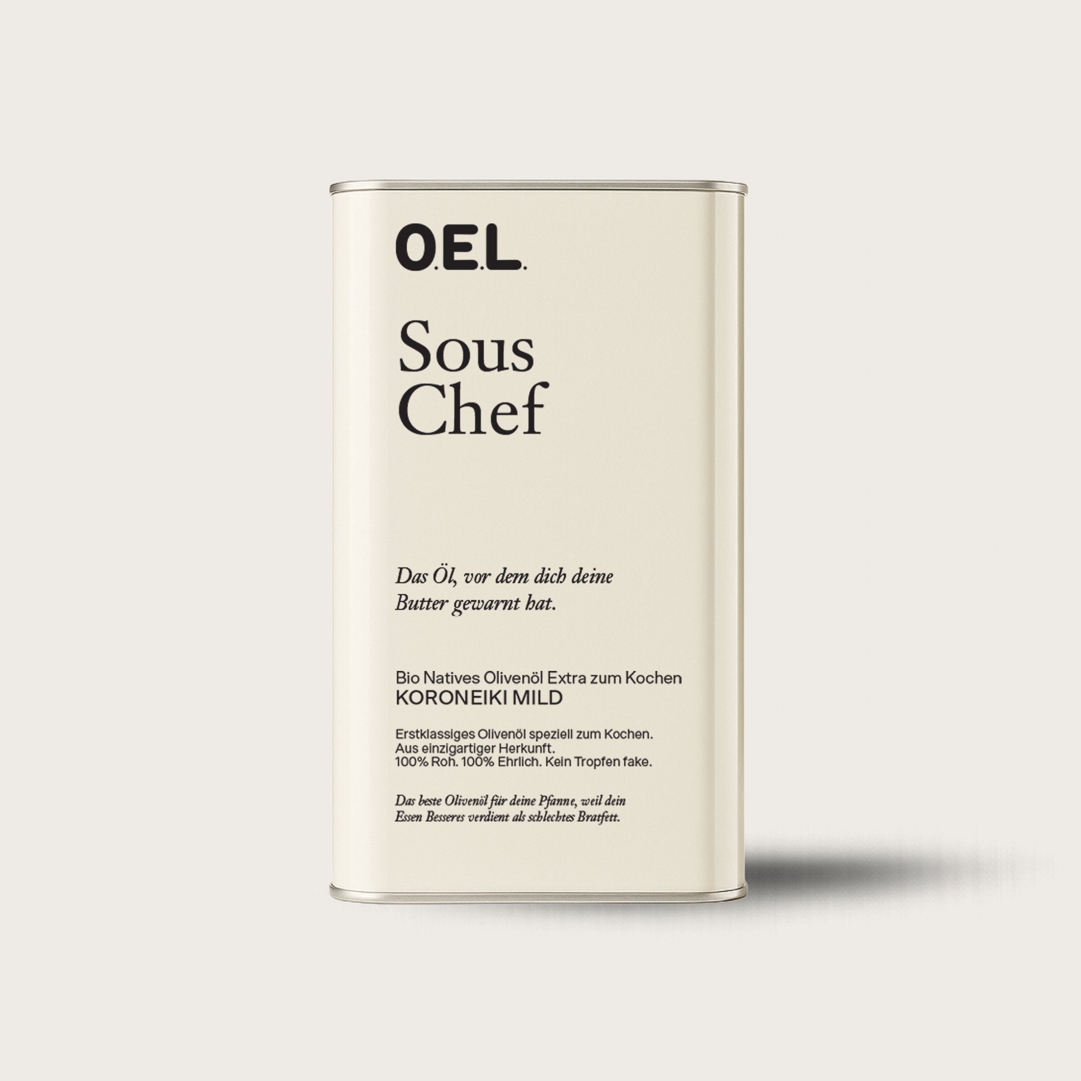 Organic Olive Oil "Sous Chef" Mild – Canister · 1 l | O.E.L.