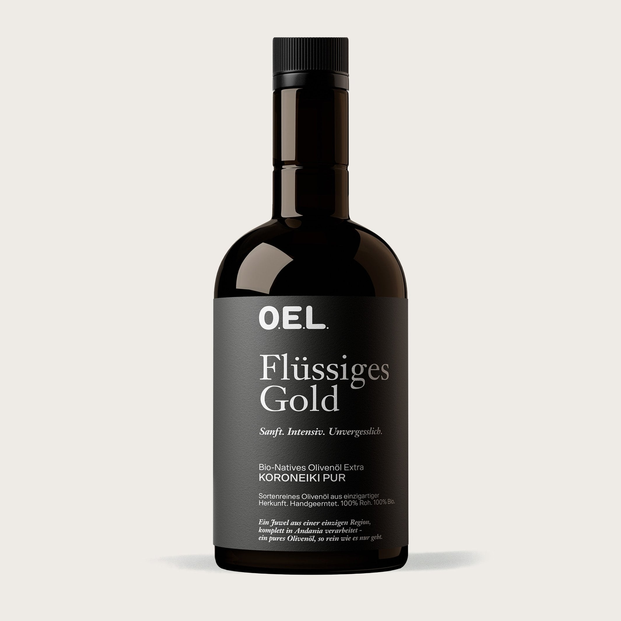 Bio-Olivenöl "Flüssiges Gold" – Glasflasche · 500 ml | O.E.L.