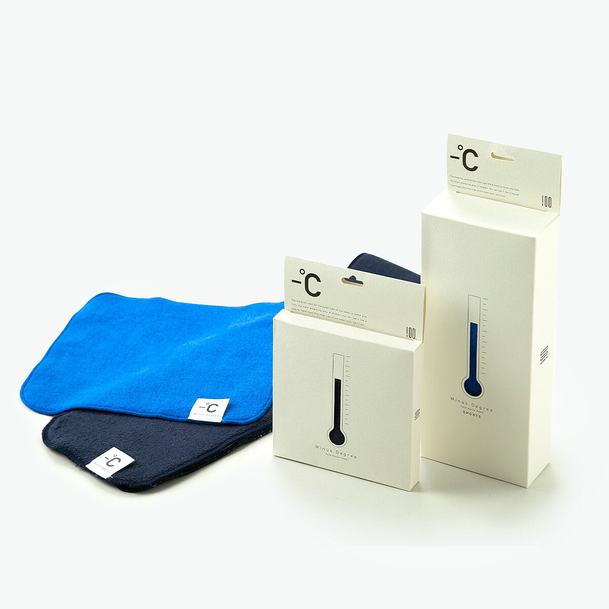 Kühltuch "Minus Degree Cool" – Baumwolle · Navy · 23 cm | 100percent