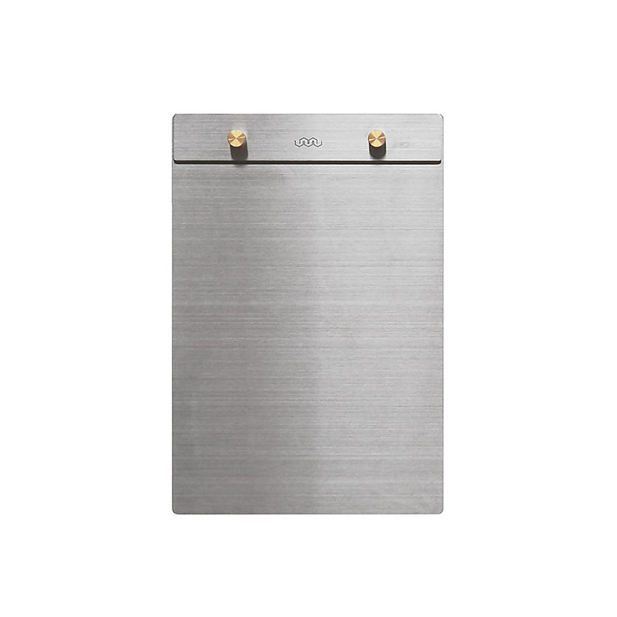 Bloc de notas "Desk Pad" A5 – Acero inoxidable · Latón | 100percent