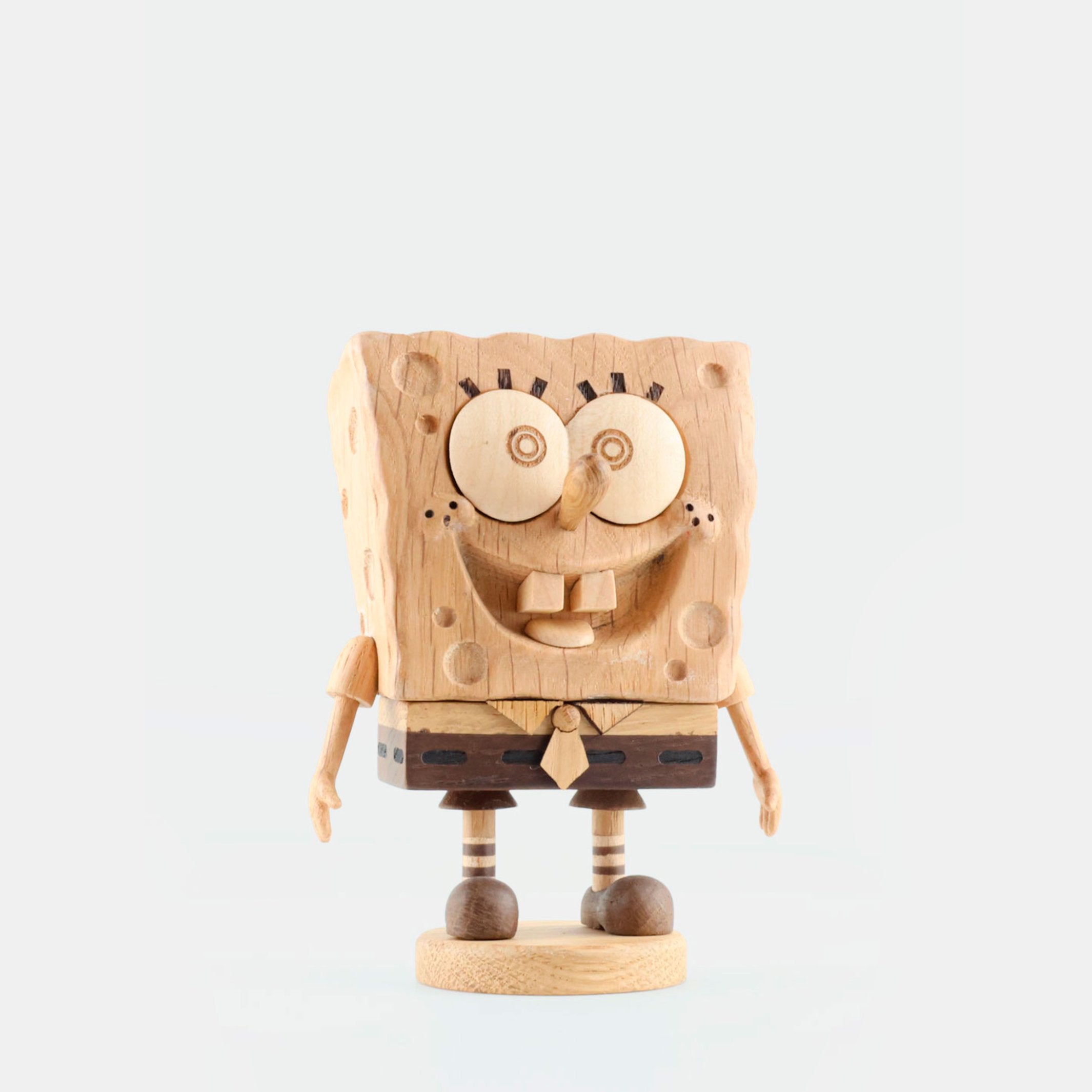 Holzfigur SpongeBob Klein – FSC-Eiche | Boyhood