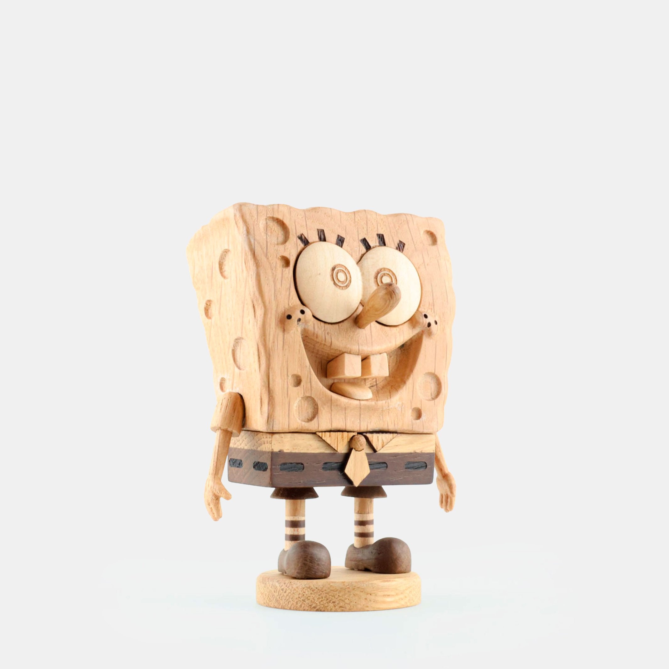 Holzfigur SpongeBob Klein – FSC-Eiche | Boyhood