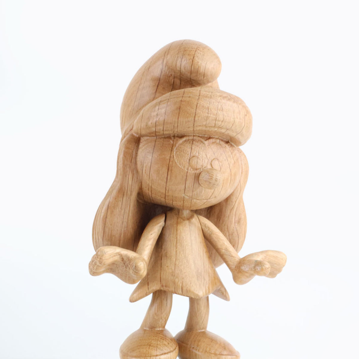 Figura de madera Pitufina grande – Roble FSC · 24 cm | Boyhood