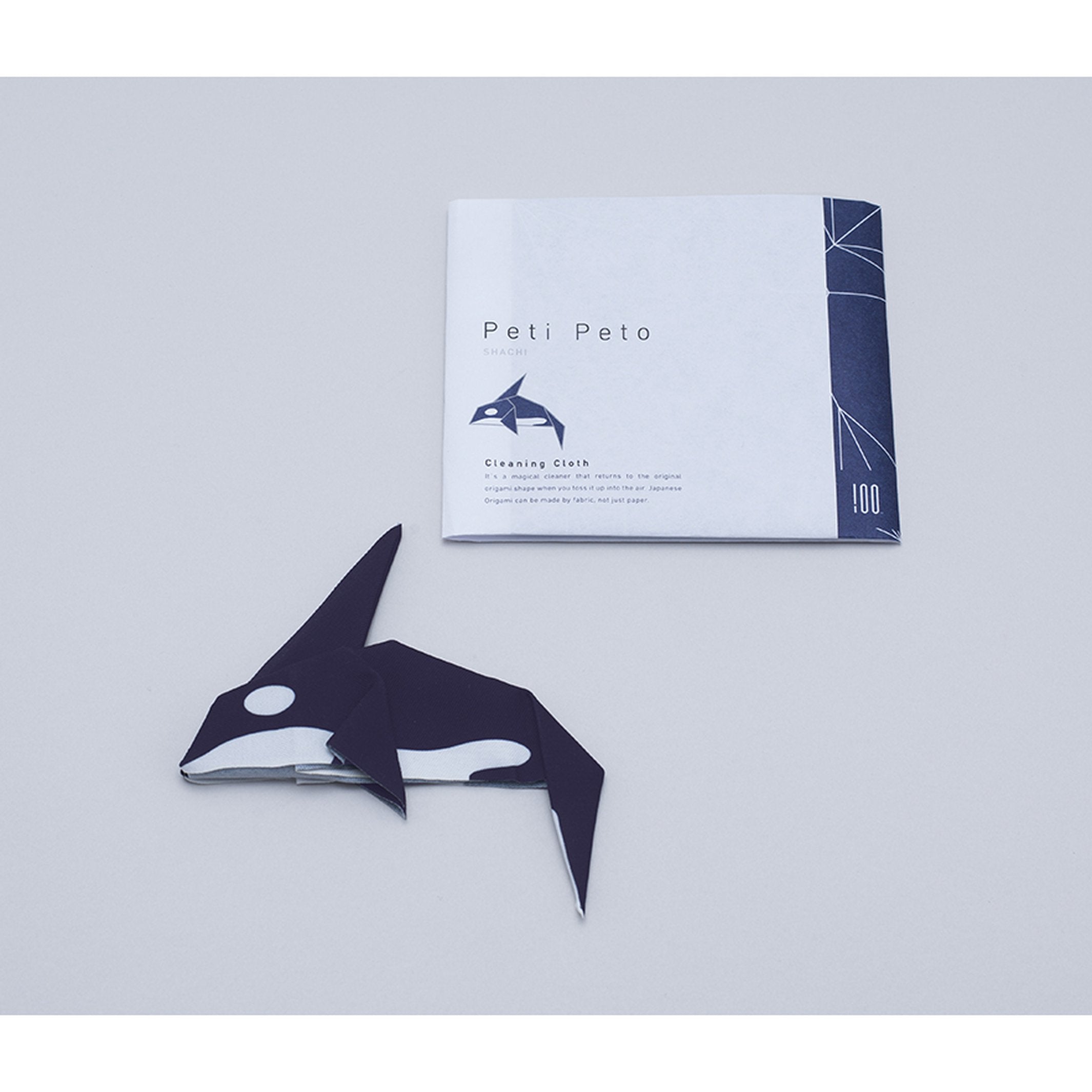 Brillenputztuch "Peti Peto" Whale – Polyester · 20 cm | 100percent