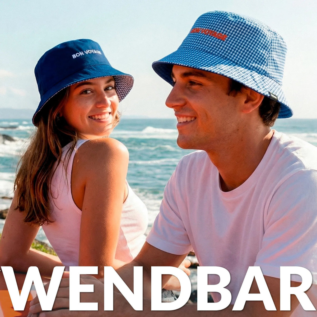 Bucket Hat "Bon Voyage" – Baumwolle | Fisura