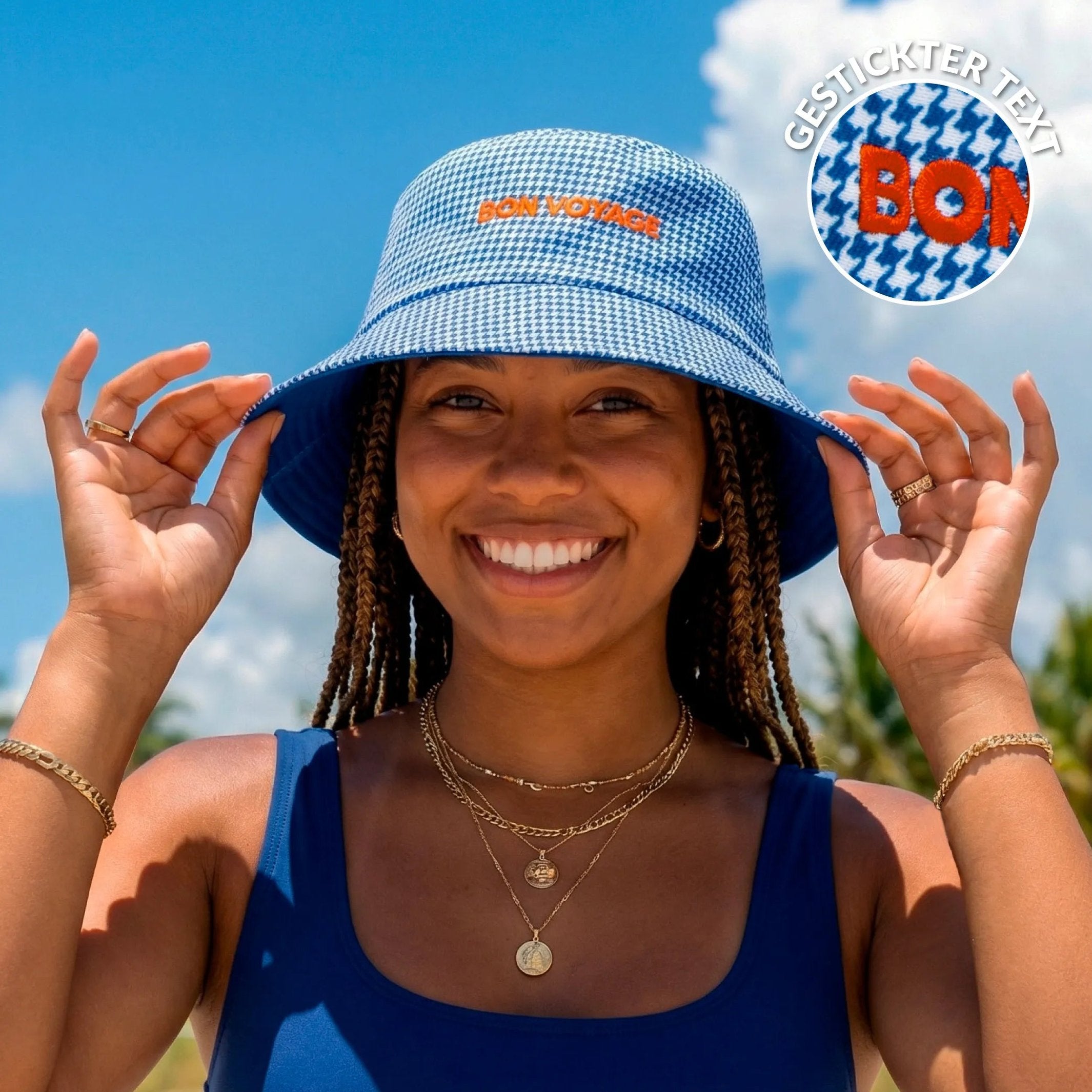 Bucket Hat "Bon Voyage" – Cotton | Fisura