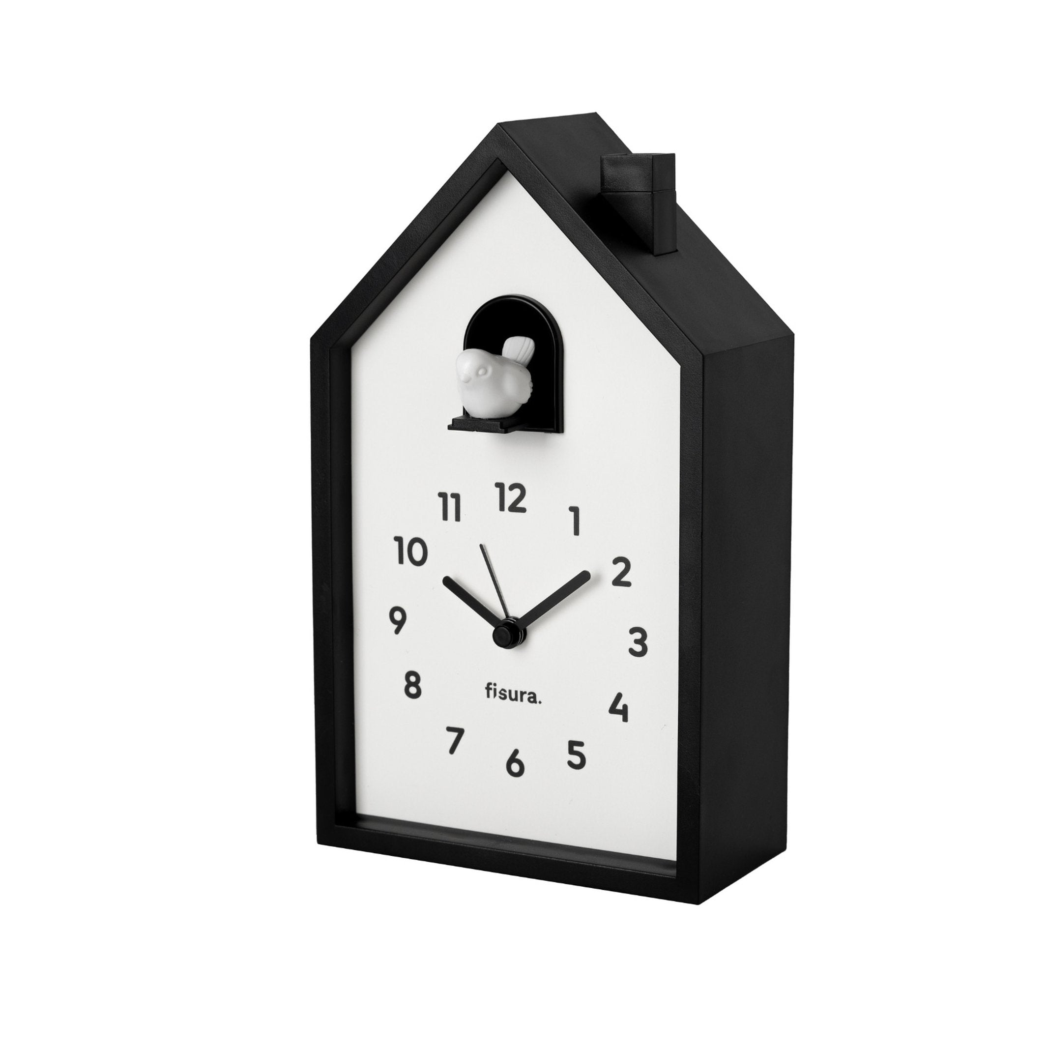 Kuckuckswecker – Schwarz/Weiß · 20,5 cm | Fisura