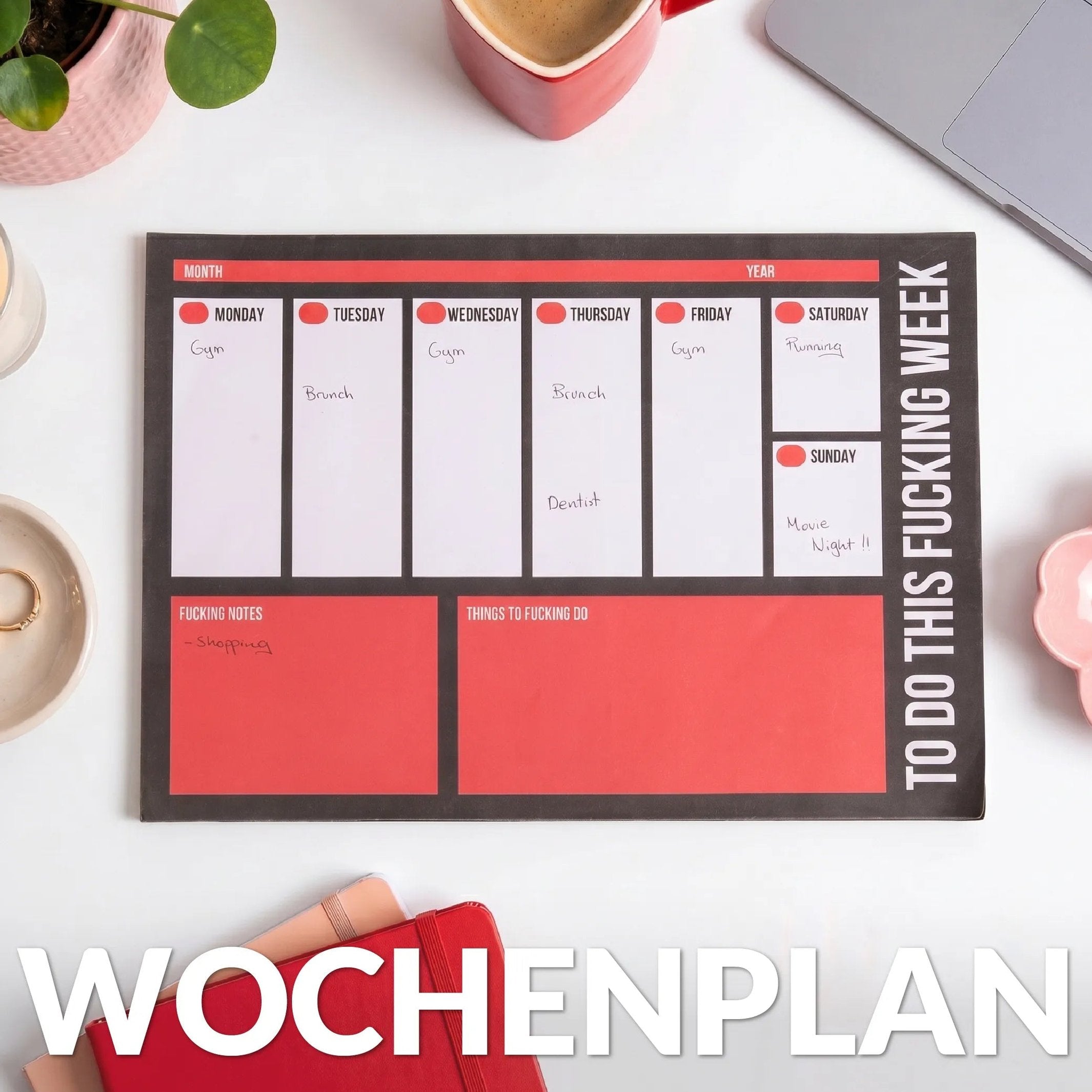 Wochenplaner "Fuck Off" – 52 Wochen · Statement | Fisura