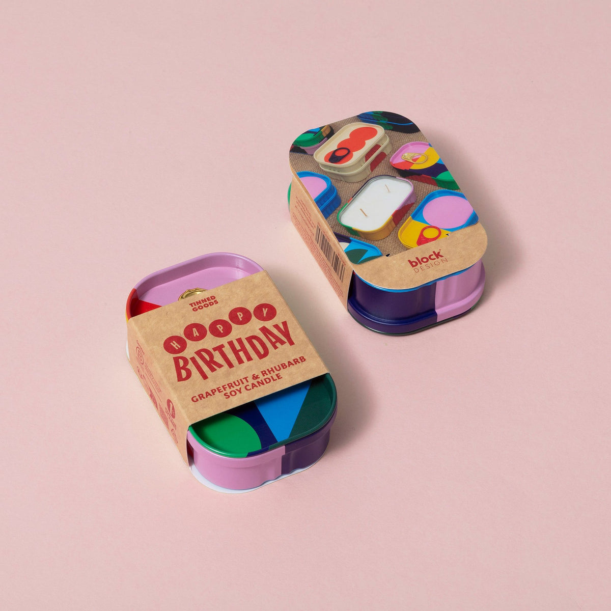 Soy Candle "Happy Birthday" – in Tin | Block Design