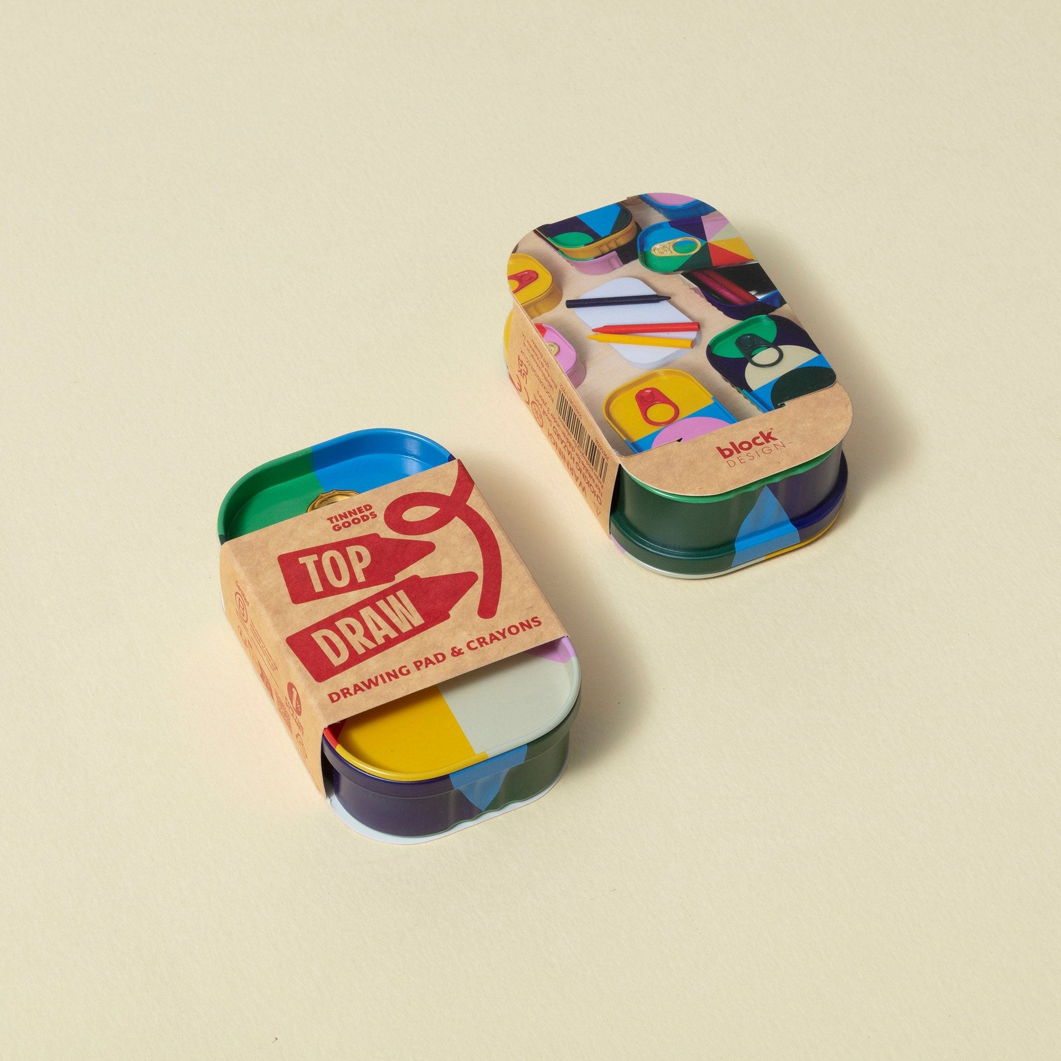 Malset "Top Draw" – Wachsmalstifte in Dose | Block Design