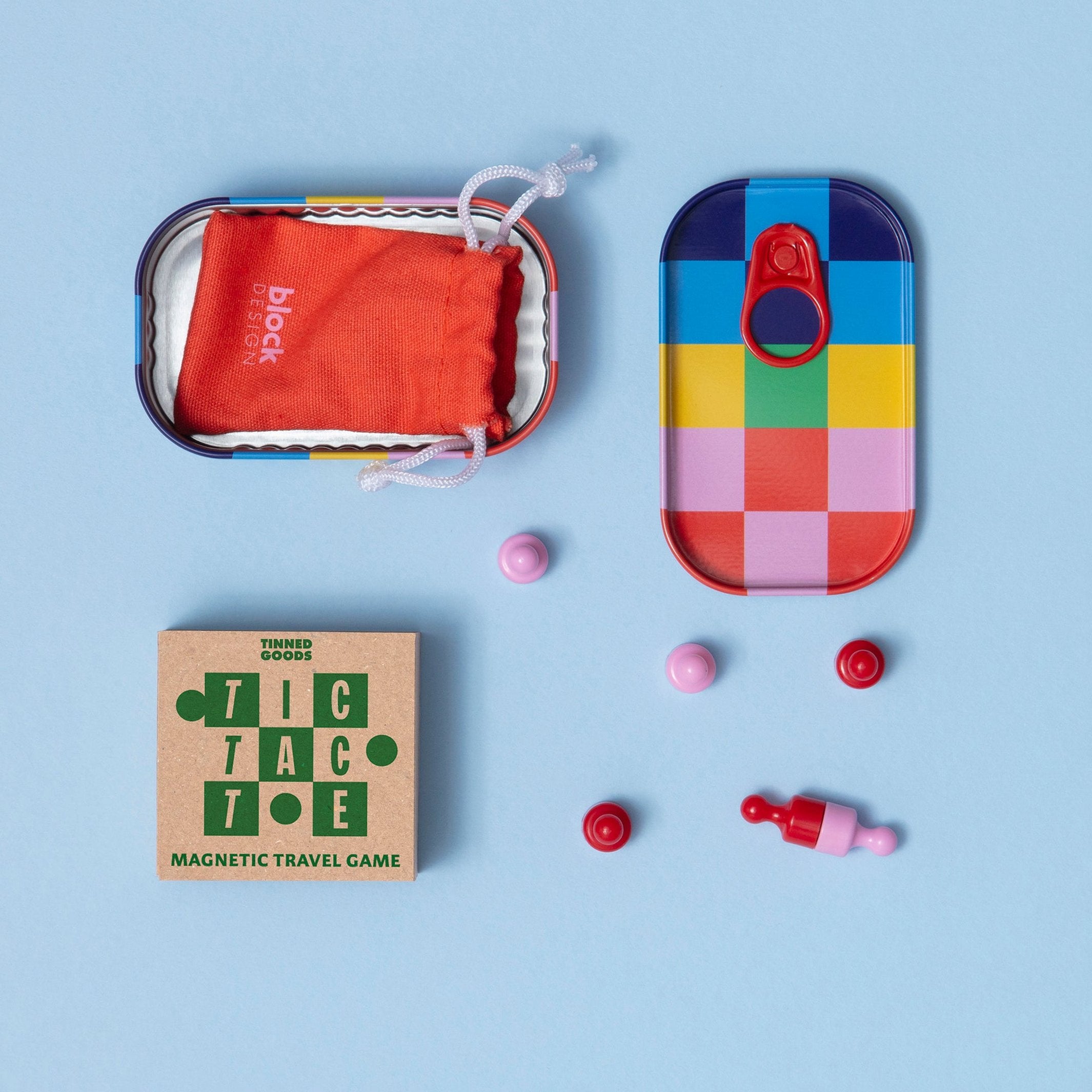 Reisespiel "Tic Tac Toe" – magnetisch · in Dose | Block Design