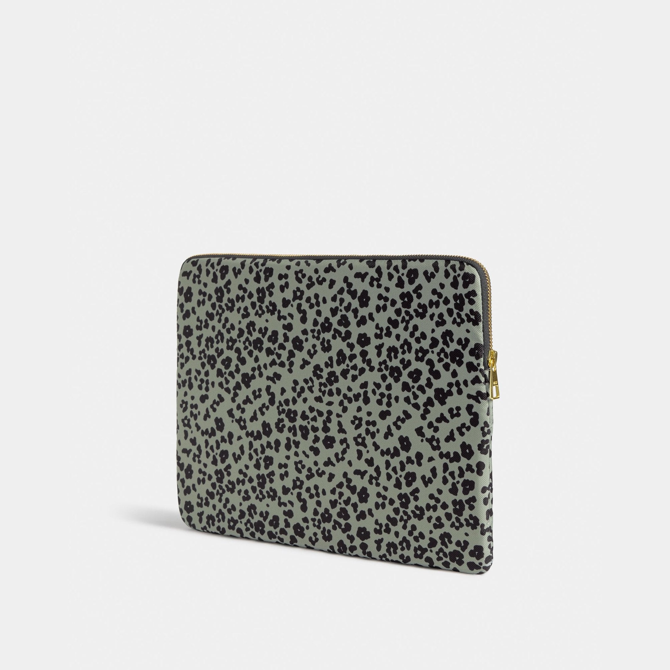 Laptophülle "Steel Roar" – Grau · Leopardenmuster · 13-14" | Wouf