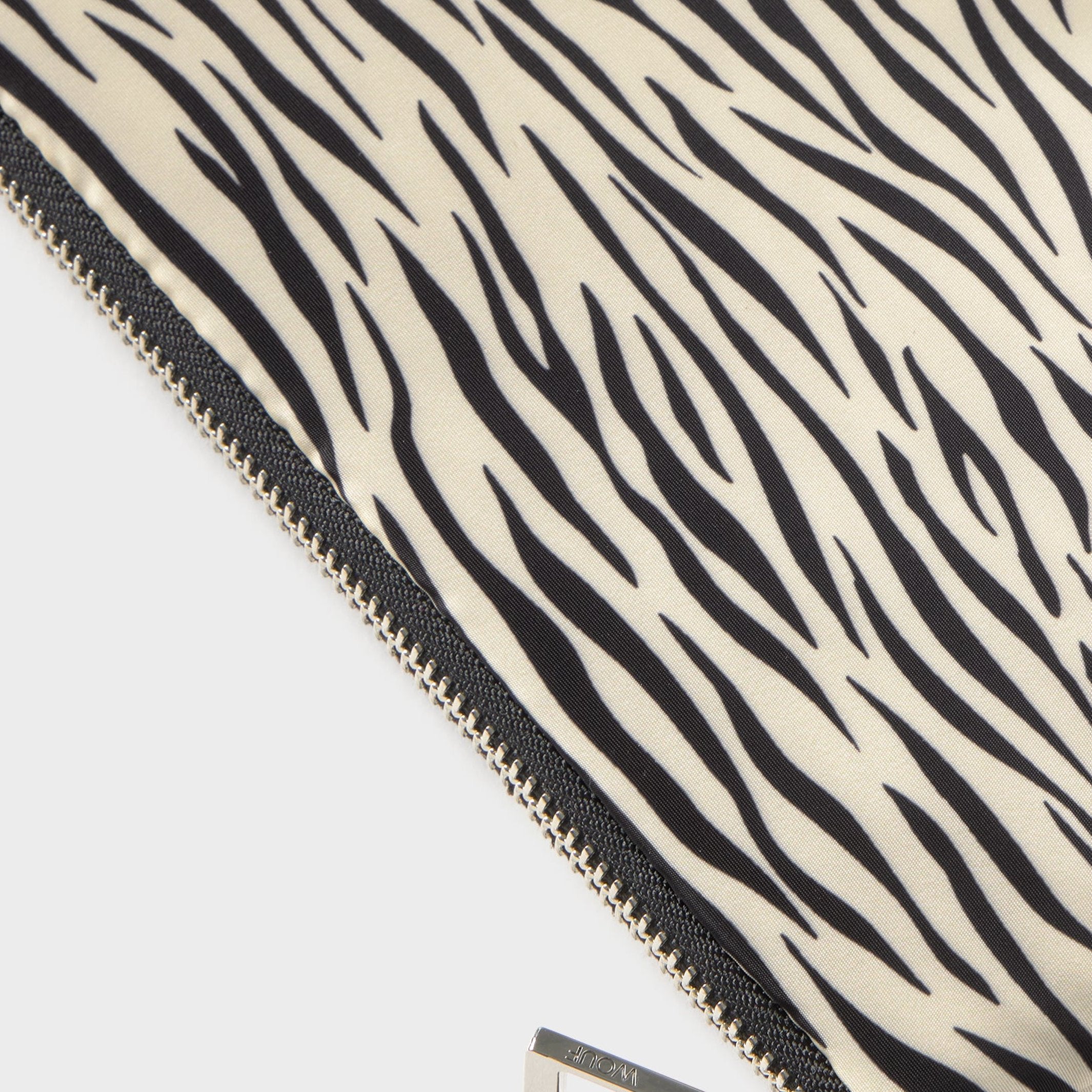 Pouch "Zebra Hit" – Recycelt · Beige · Zebramuster · 21 cm | Wouf