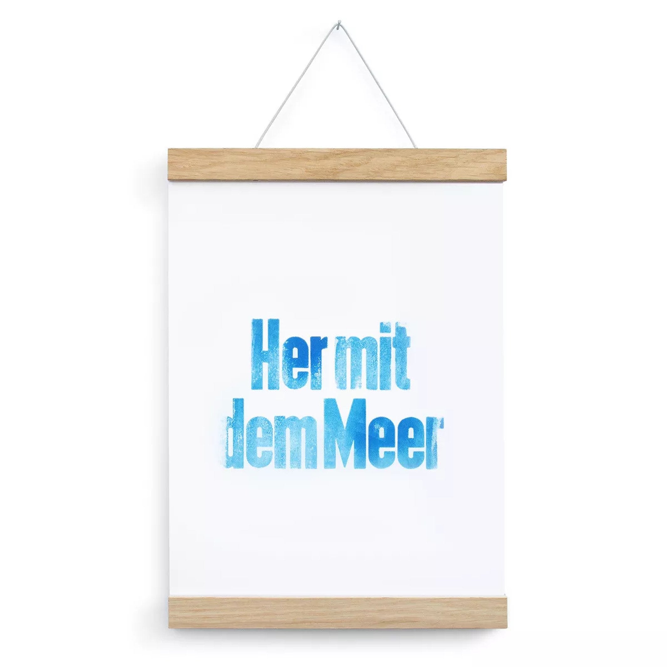 Magnetic Picture Hanger A4 – Oak · 21 cm | side by side