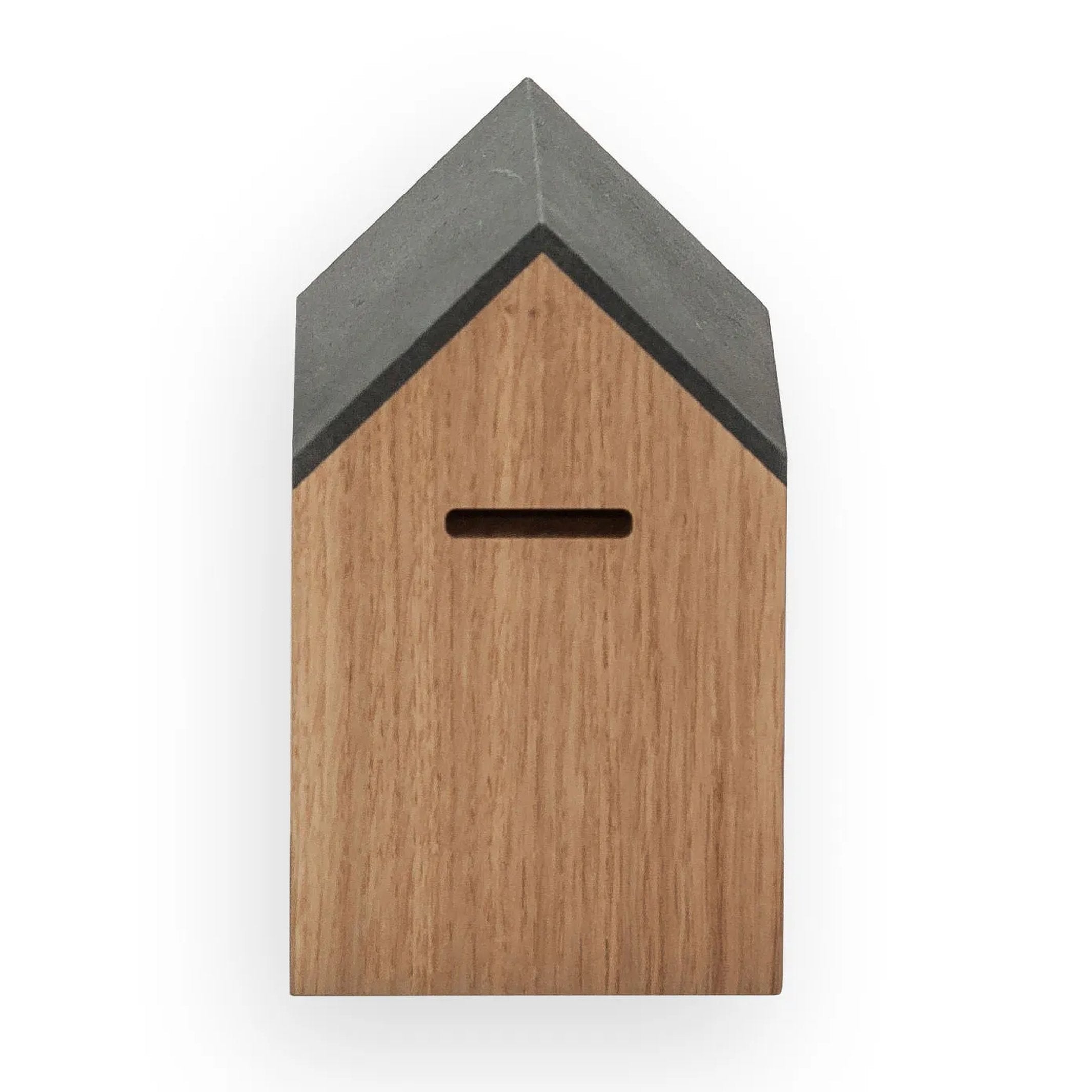 Spardose Sparhaus – Eiche geölt · 15,5 cm | side by side