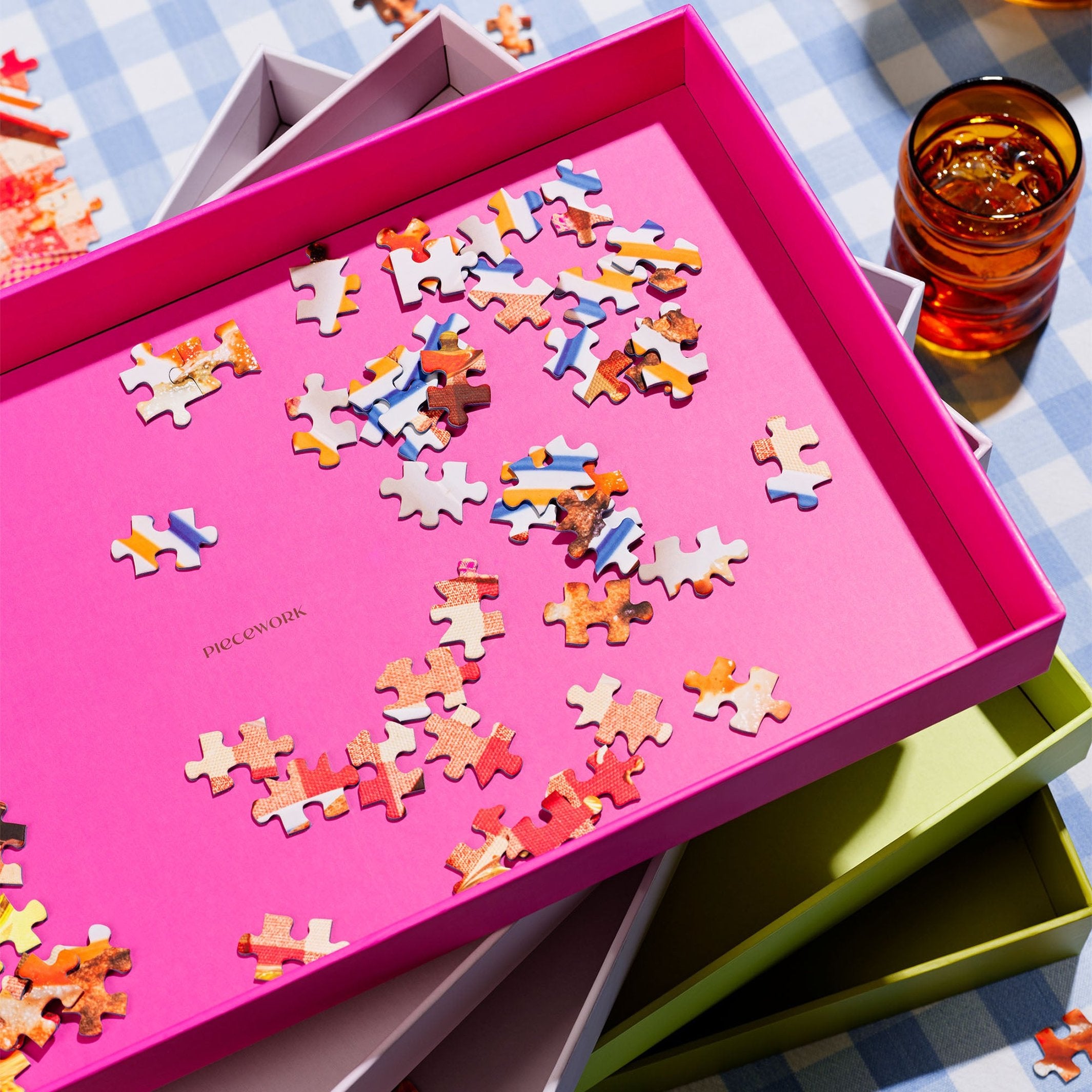 Puzzle-Sortierschalen 6er-Set – Recyclingkarton | Piecework
