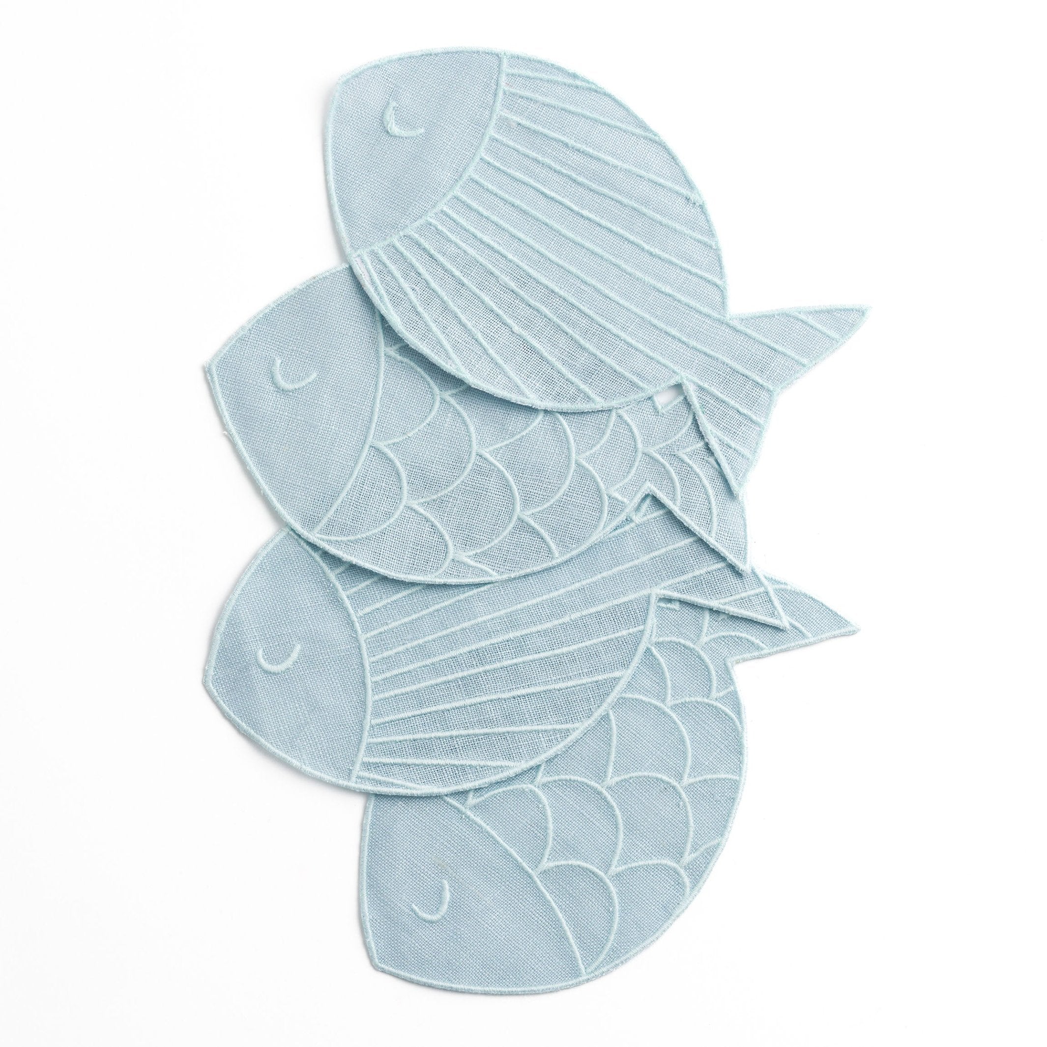 Cocktailservietten Sardine – Leinen · 4er-Set | Piecework