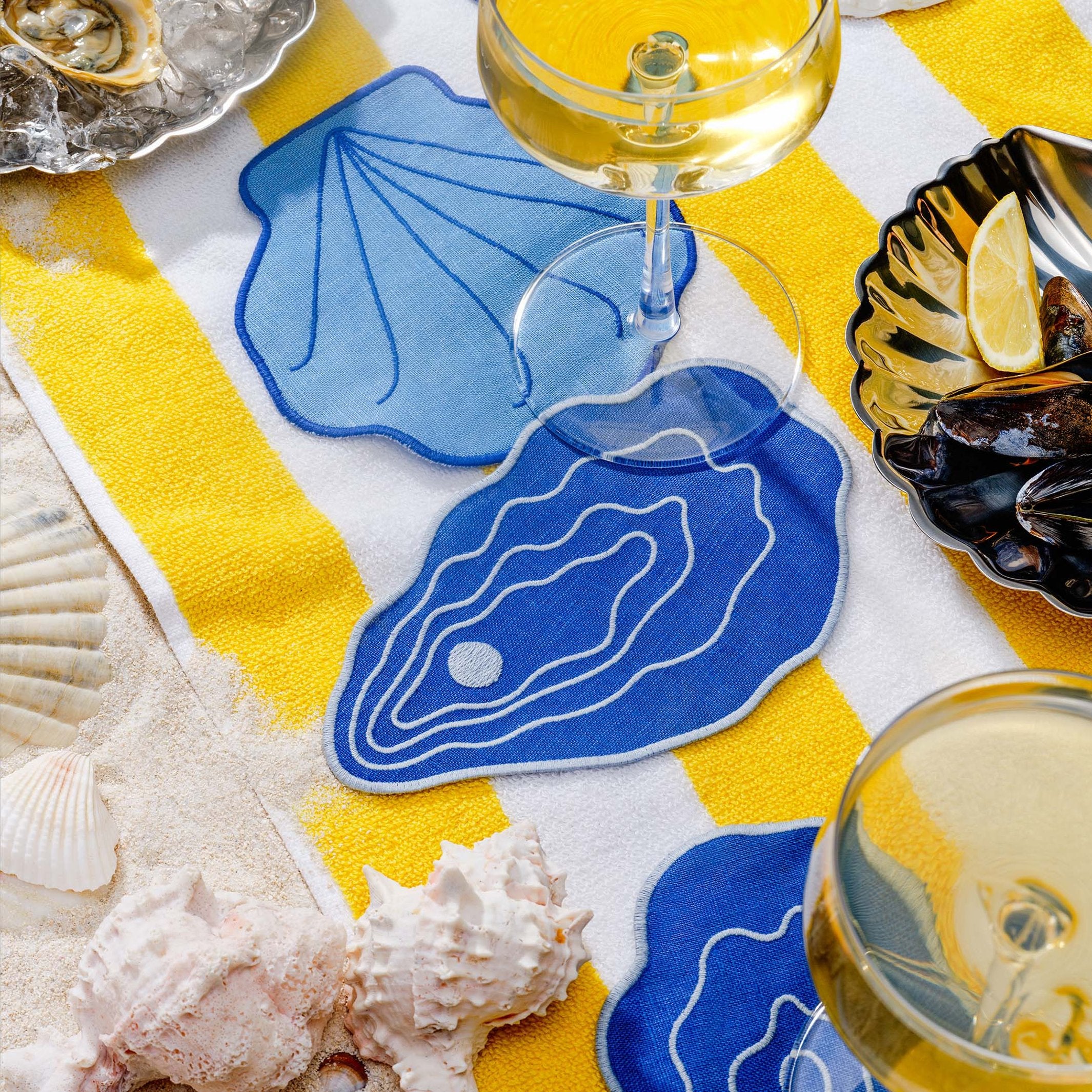 Cocktail Napkins Shell – Linen · Set of 4 | Piecework