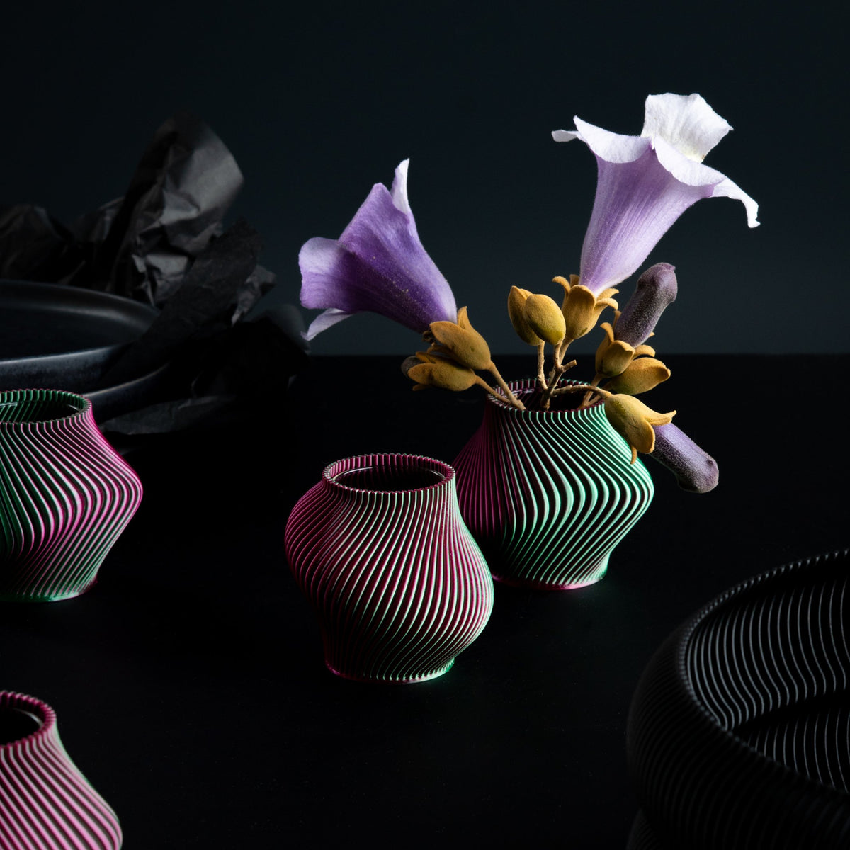 Mini Vase Set "Bloz & Boyk" – Watermelon · 6.5 cm | Sheyn