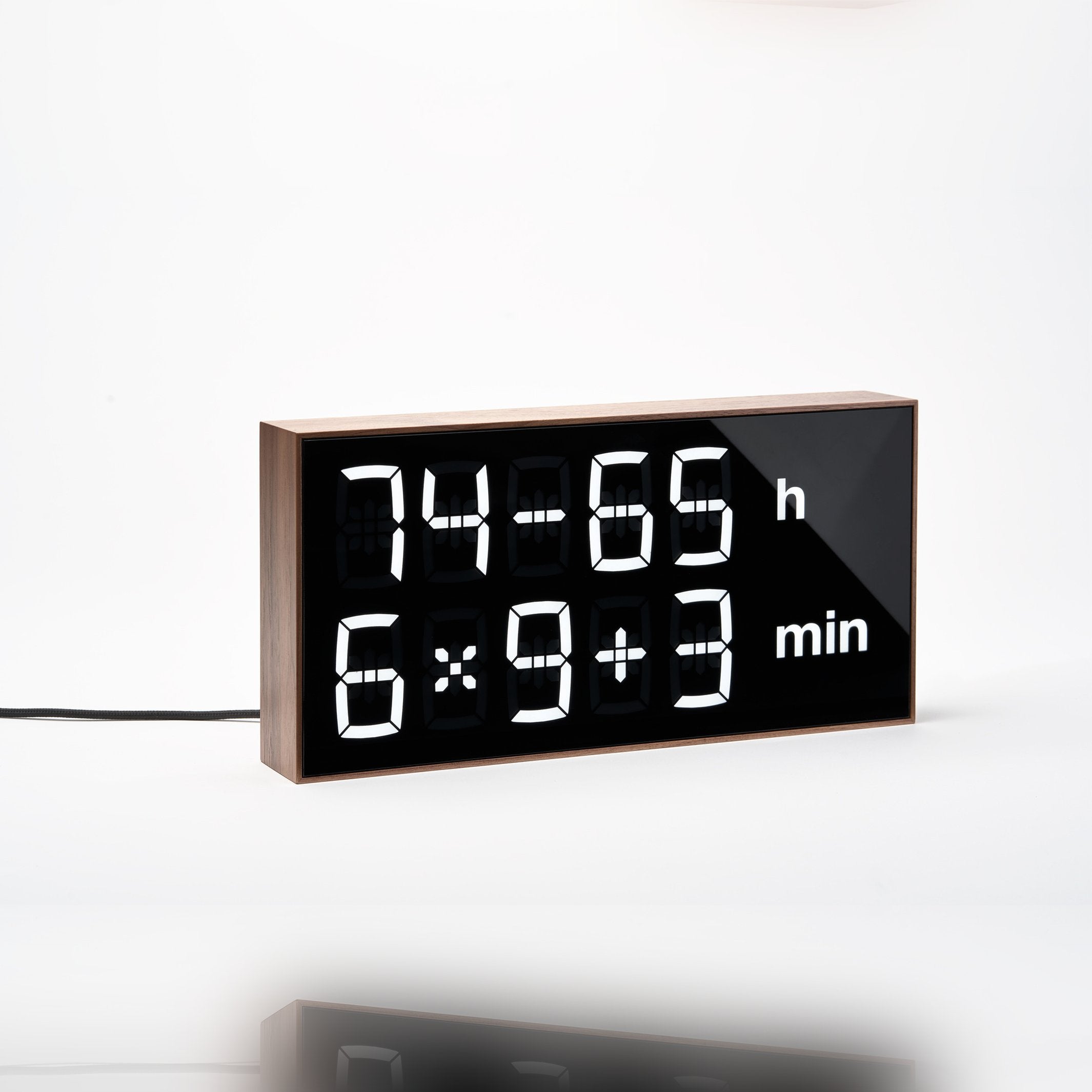 Math Clock "Albert Clock" Original – Wood · 33 cm | Albert Clock