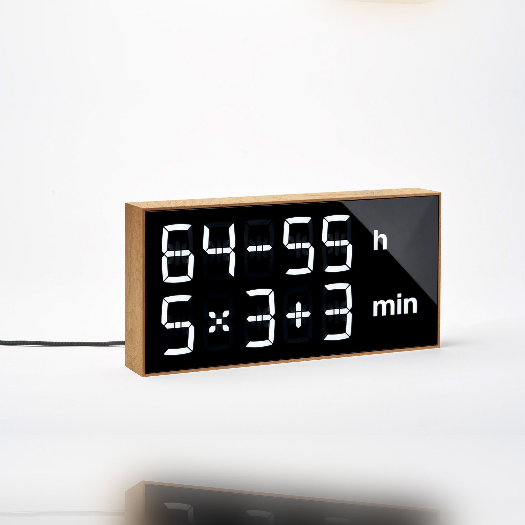 Math Clock "Albert Clock" Original – Wood · 33 cm | Albert Clock