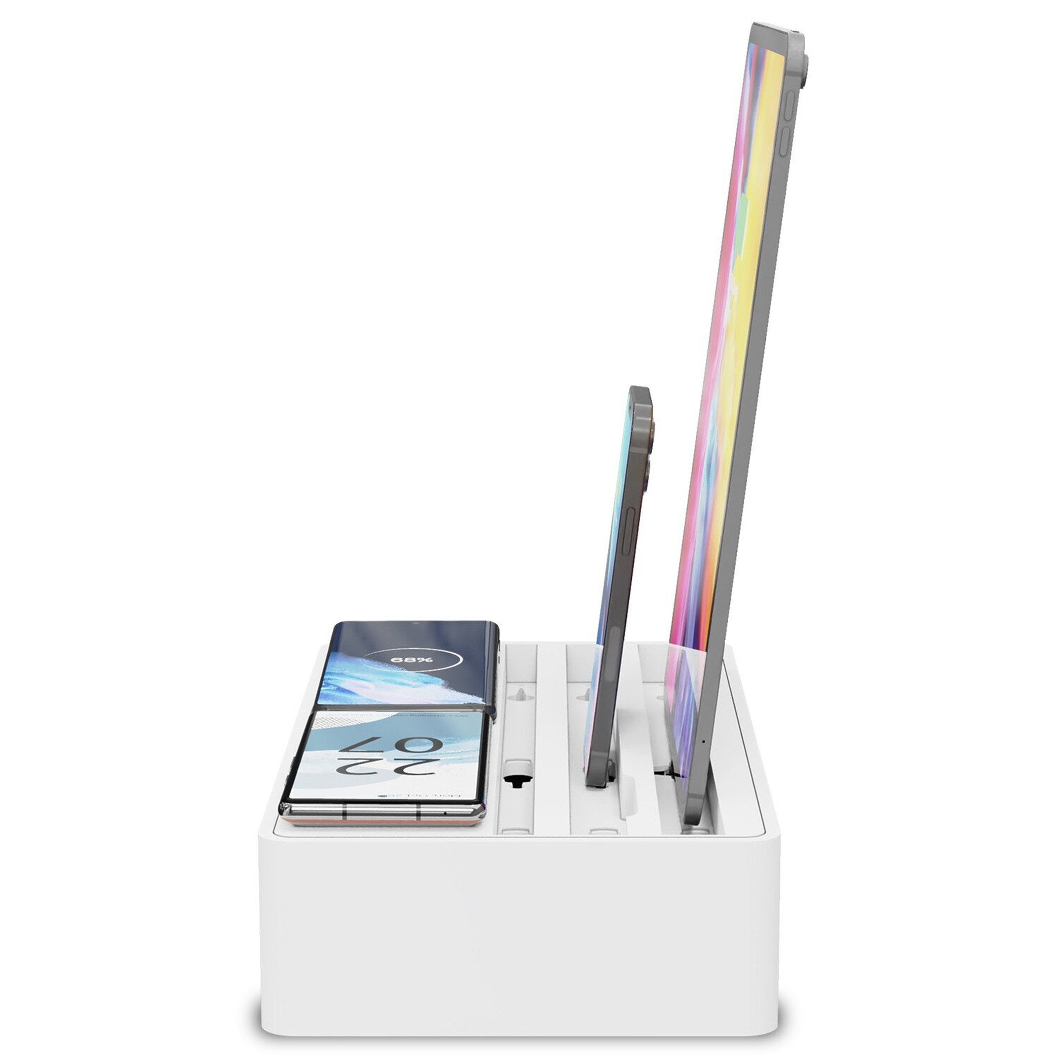Qi-Ladestation "Alldock Pro Max" – Weiß · 6× USB-C · 160 W | Alldock
