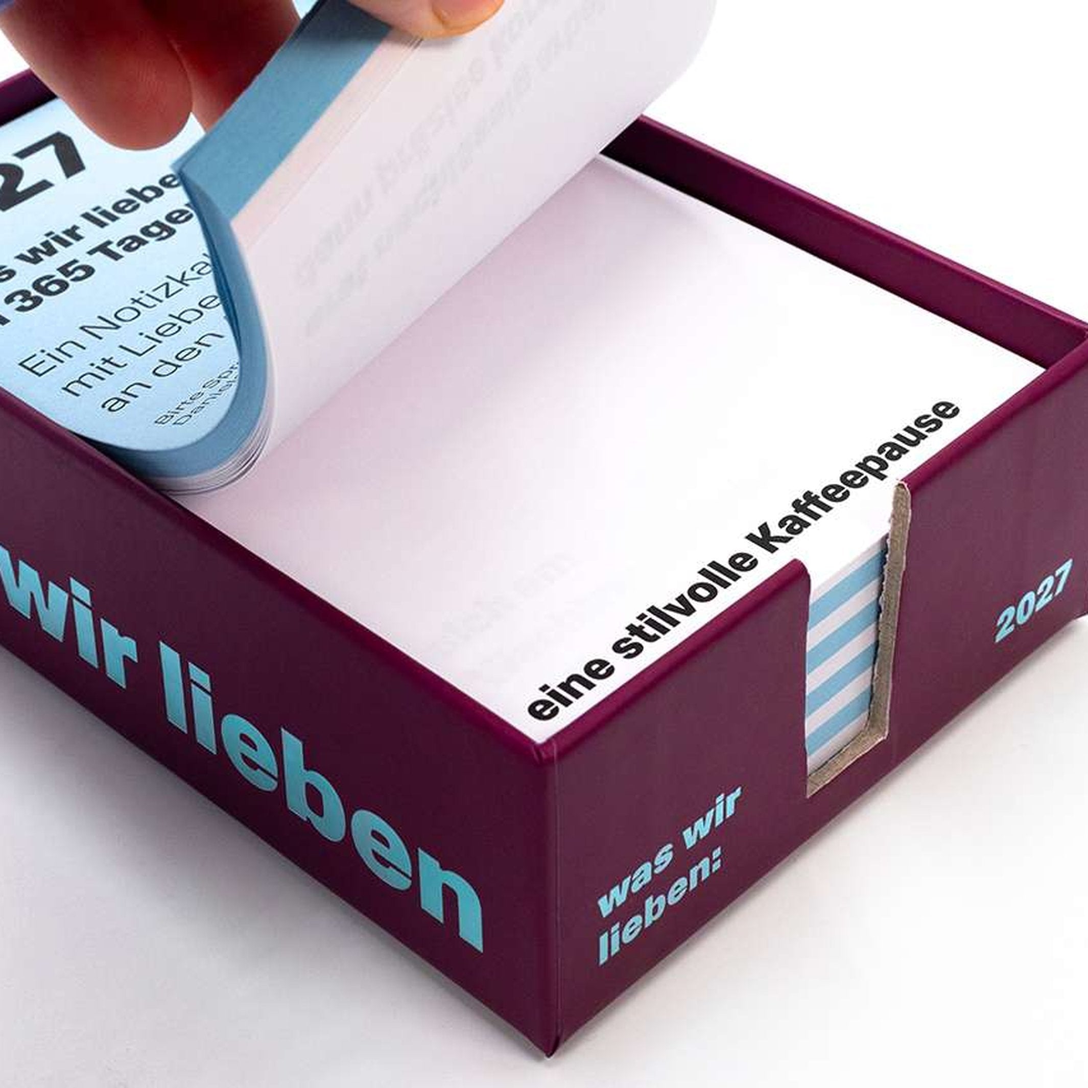 Desk Calendar "Was Wir Lieben" 2027 – German Edition | Hermann Schmidt