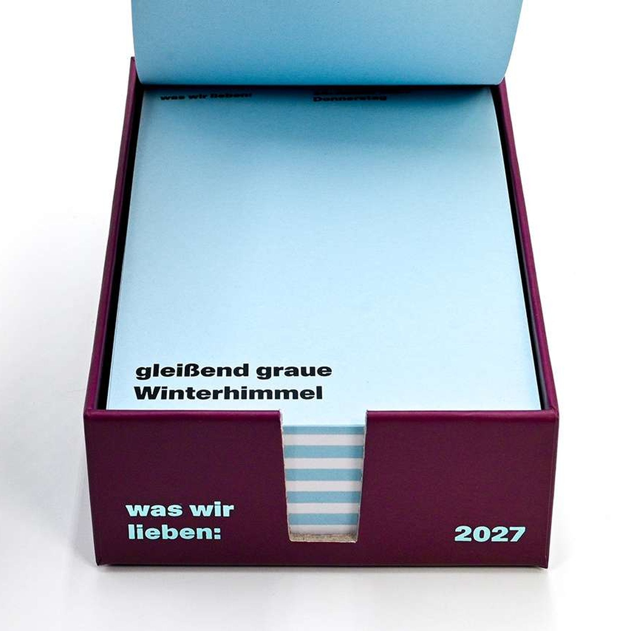 Desk Calendar "Was Wir Lieben" 2027 – German Edition | Hermann Schmidt