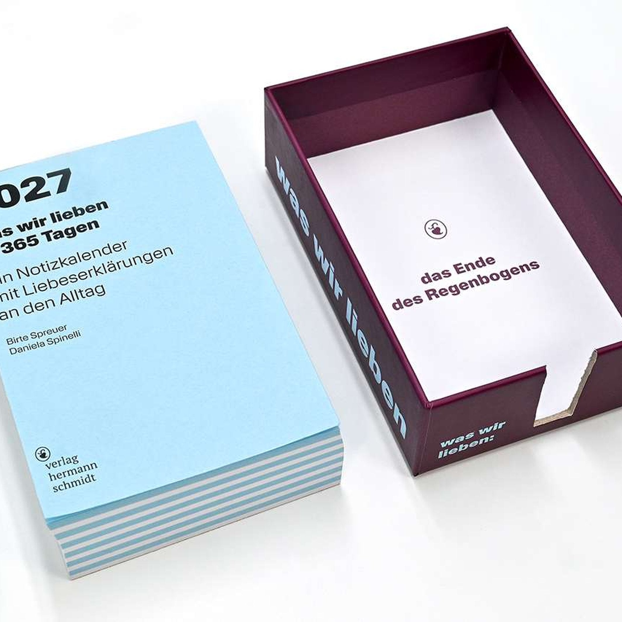 Desk Calendar "Was Wir Lieben" 2027 – German Edition | Hermann Schmidt