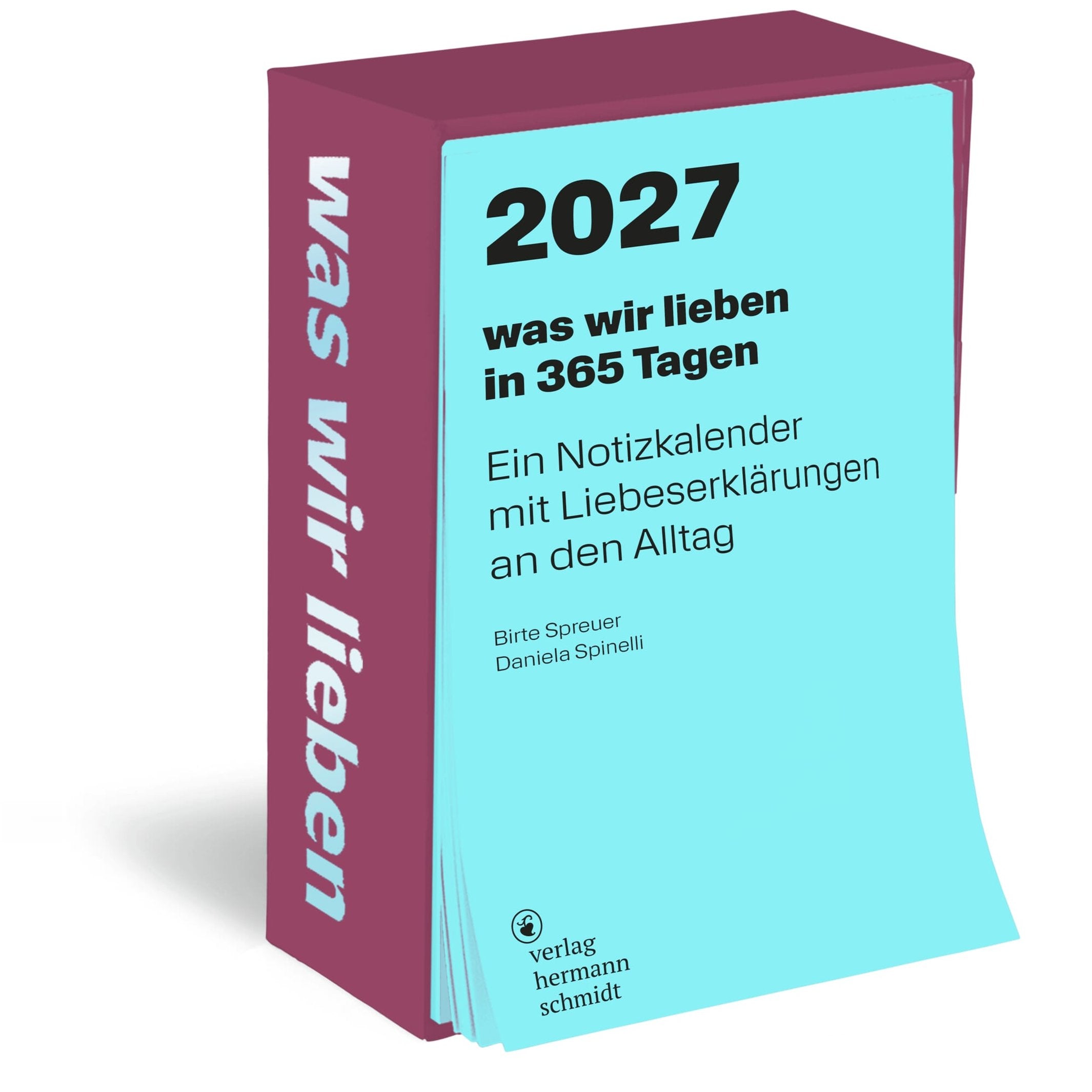 Desk Calendar "Was Wir Lieben" 2027 – German Edition | Hermann Schmidt