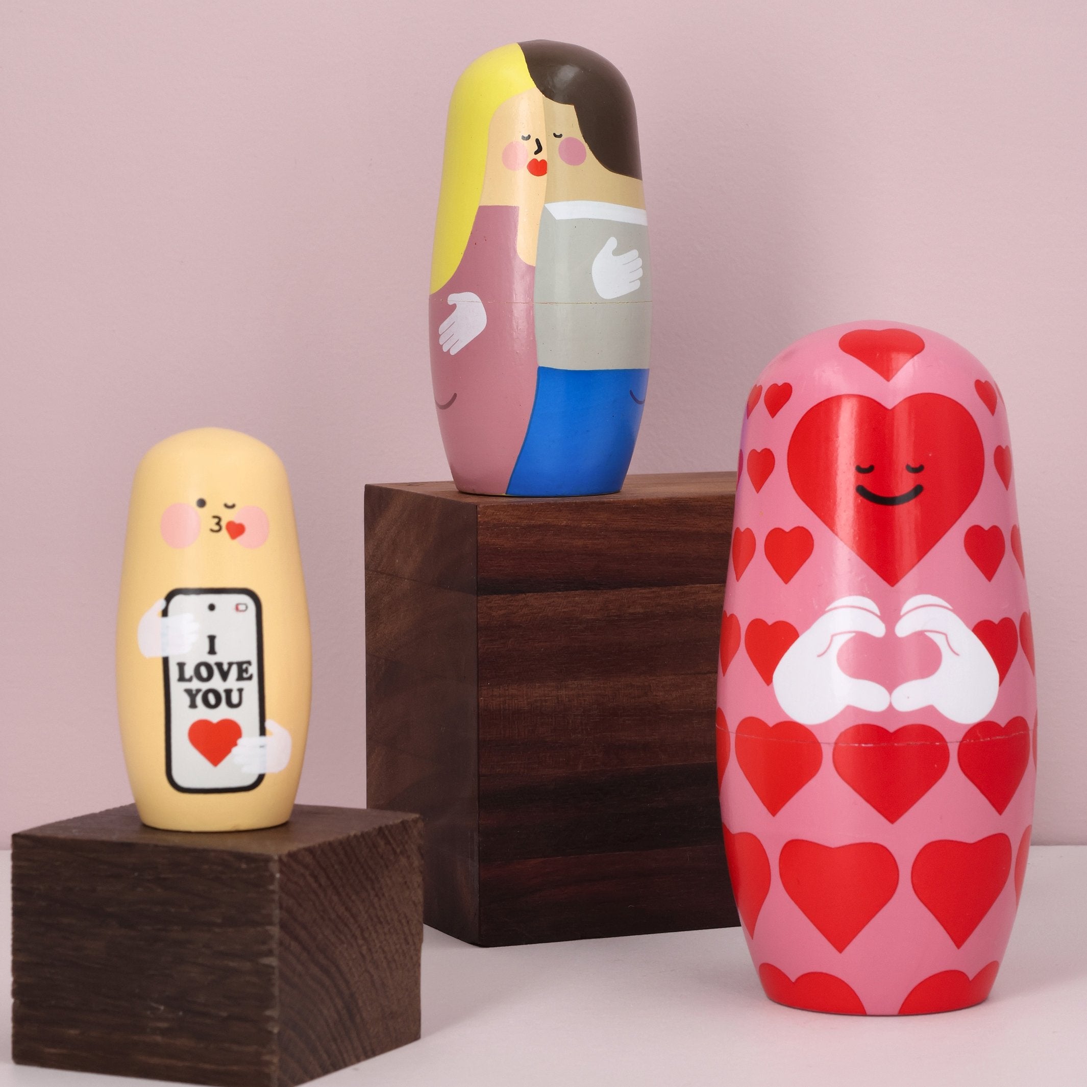 Nesting Dolls Expressions Love – Cherry Wood | Spring Copenhagen