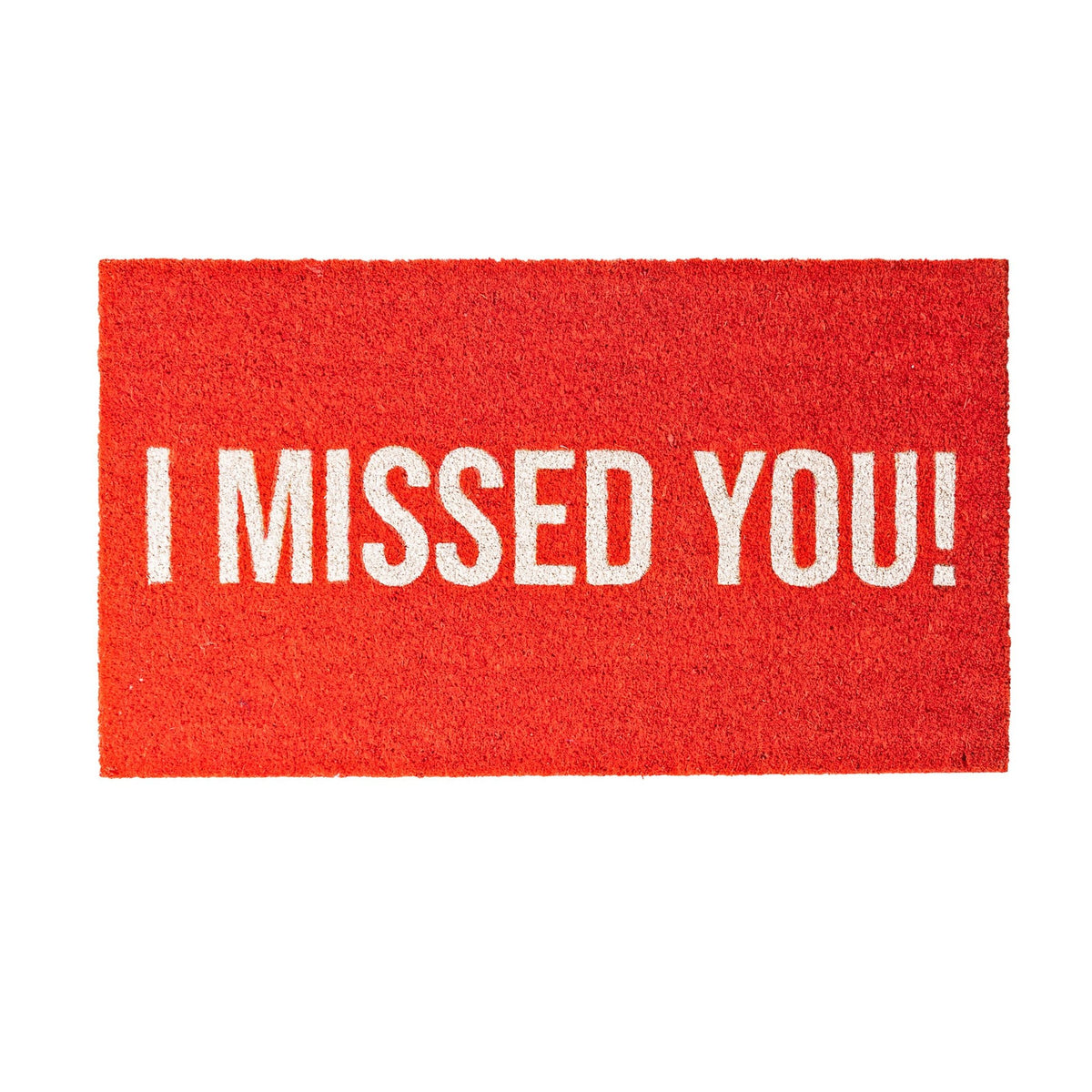 Fußmatte "I Missed You" – Rot · Kokos · 70×40 cm | Fisura