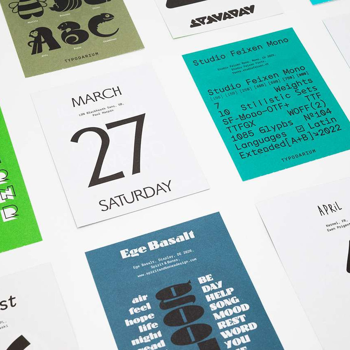 Abreißkalender Typodarium 2027 – 365 Schriften | Hermann Schmidt