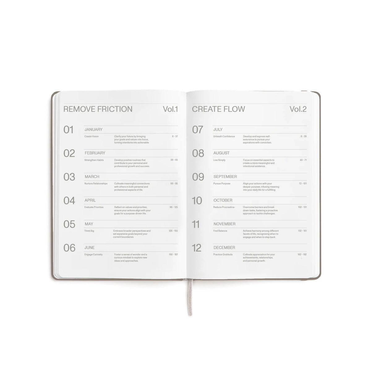 Tagesplaner 2027 2er-Set – Steinpapier · A5 Hardcover · Latte | Karst