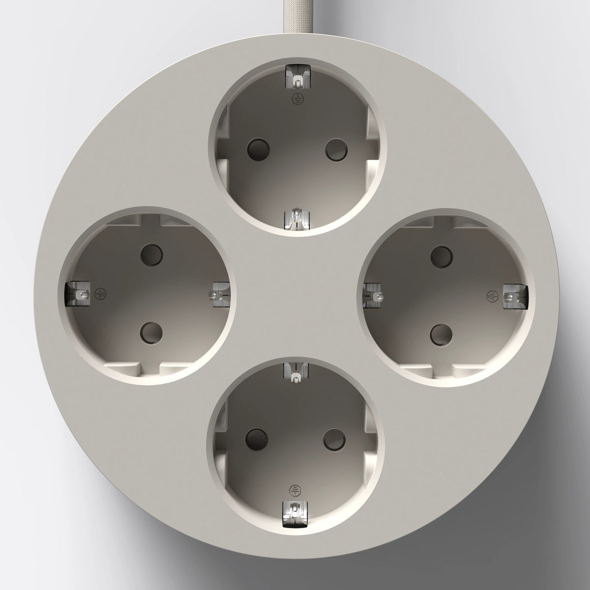 Steckdosenleiste Circular C2 – 4-fach rund, Ø 12,4 cm | Cords