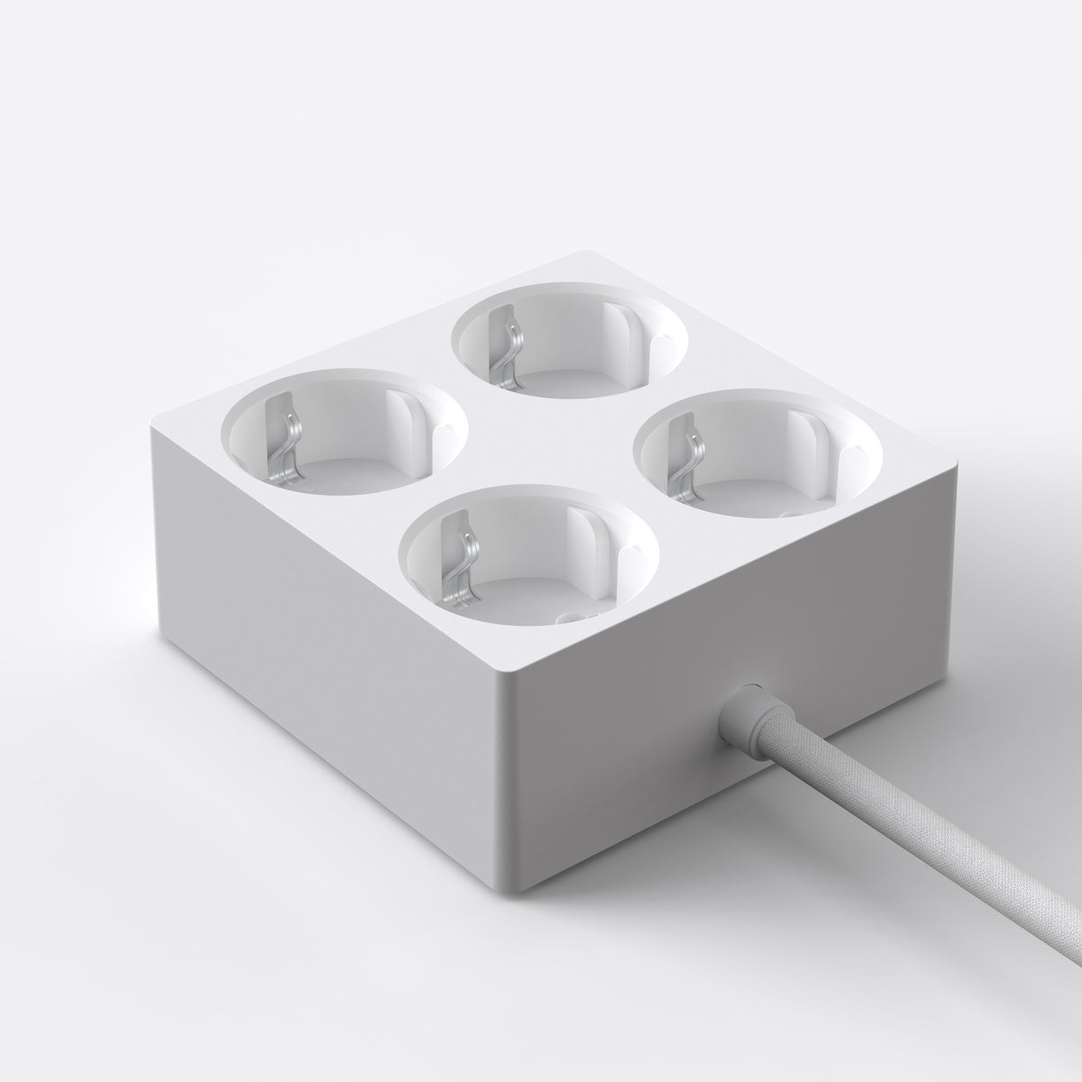 Steckdosenleiste Squared S1 – 4-fach magnetisch, flach | Cords