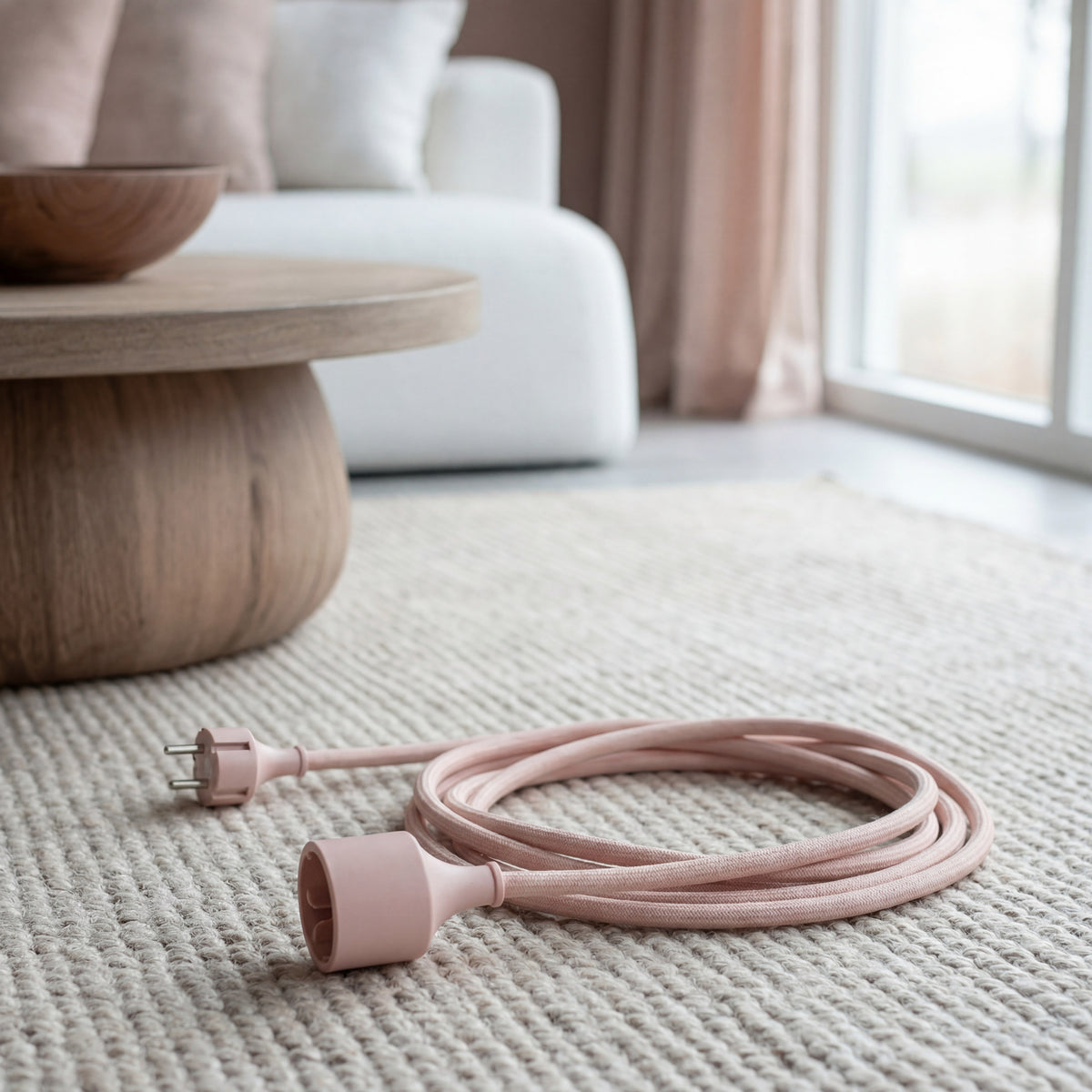 Cable alargador Extend E1 – 3 m cable textil, Schuko | Cords