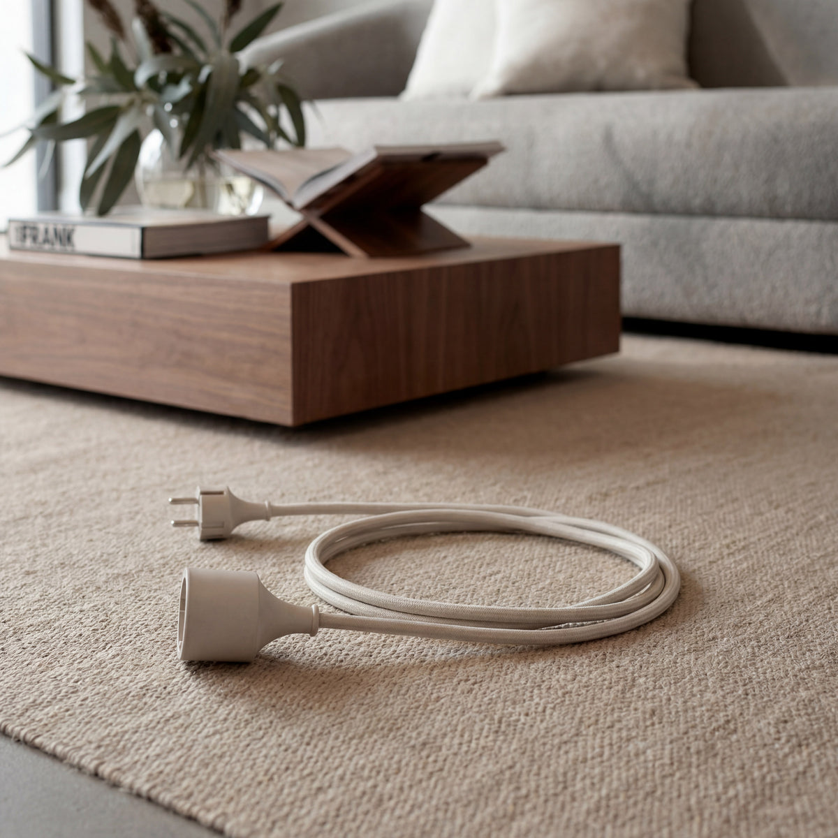 Cable alargador Extend E1 – 3 m cable textil, Schuko | Cords