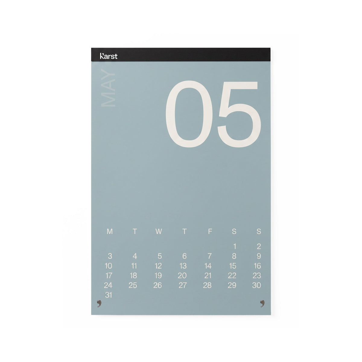Monthly Wall Calendar 2027 – Stone Paper · A2 · 42×60 cm | Karst