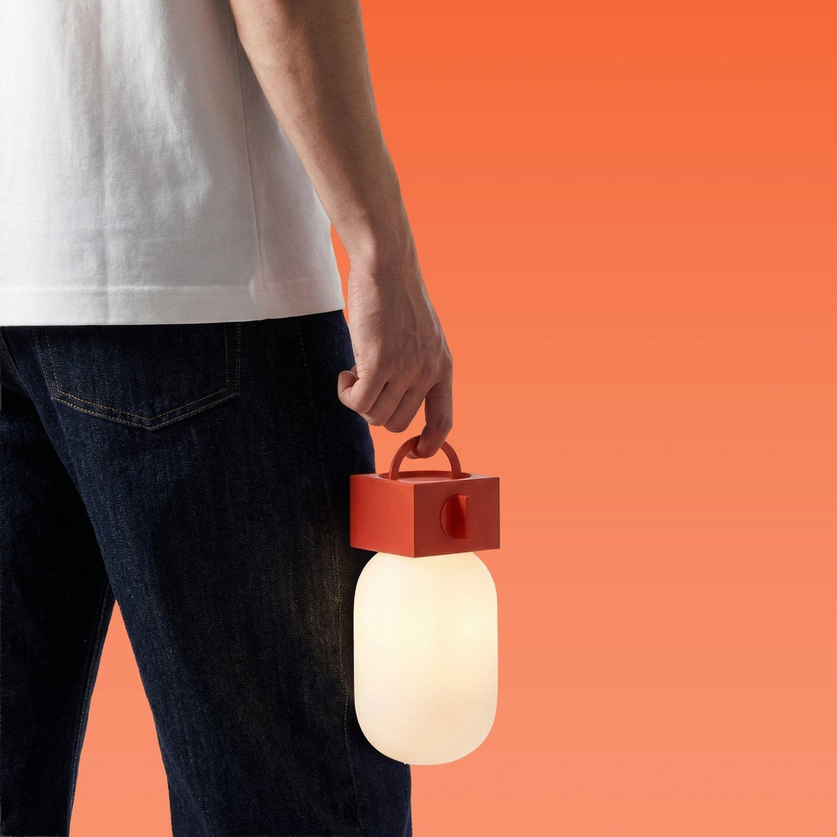 Akku-Leuchte "POP Light" – Sandstein · 23 cm | Native Union