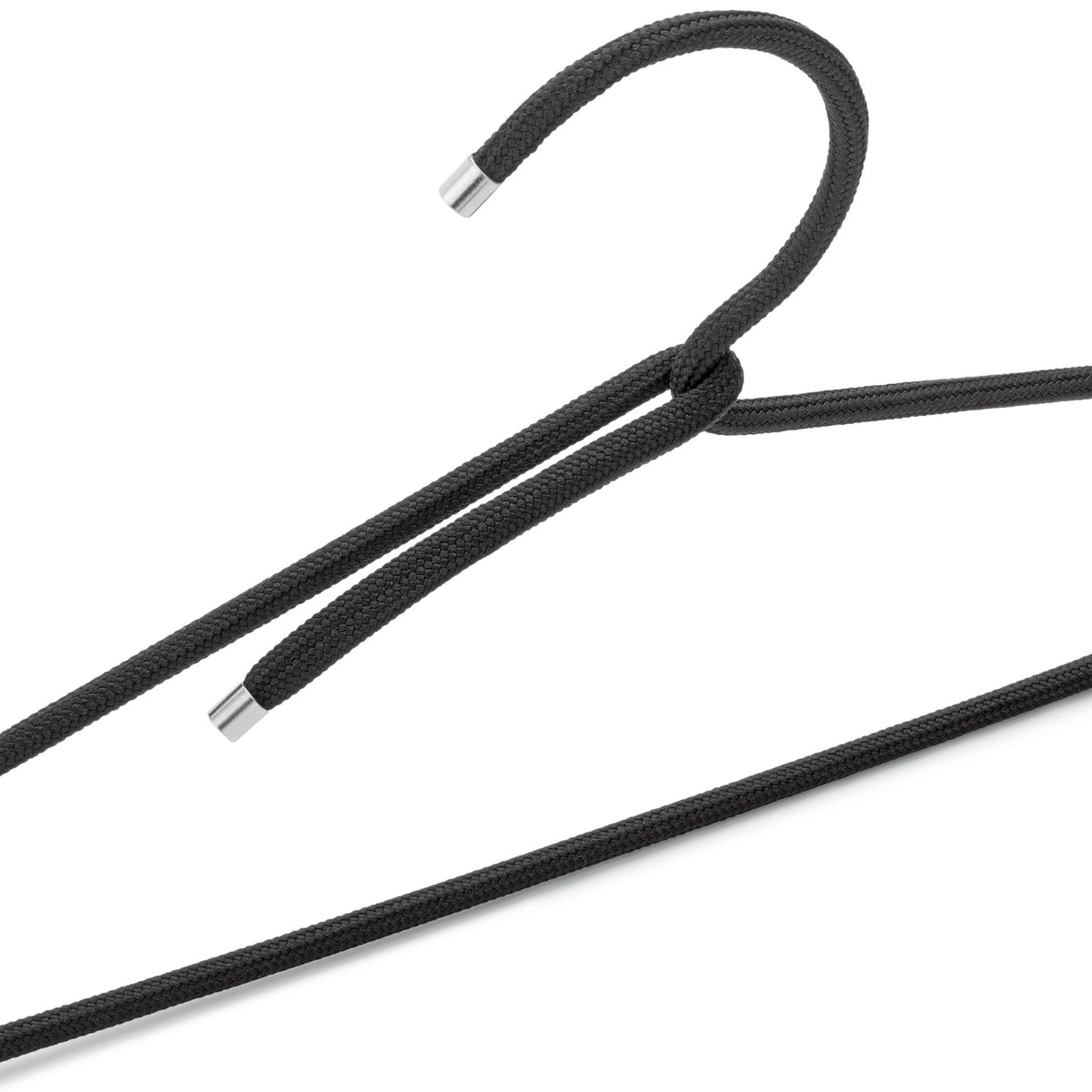 Kleiderbügel Cord Hanger – 4er-Set · Schwarz | Peppermint Products