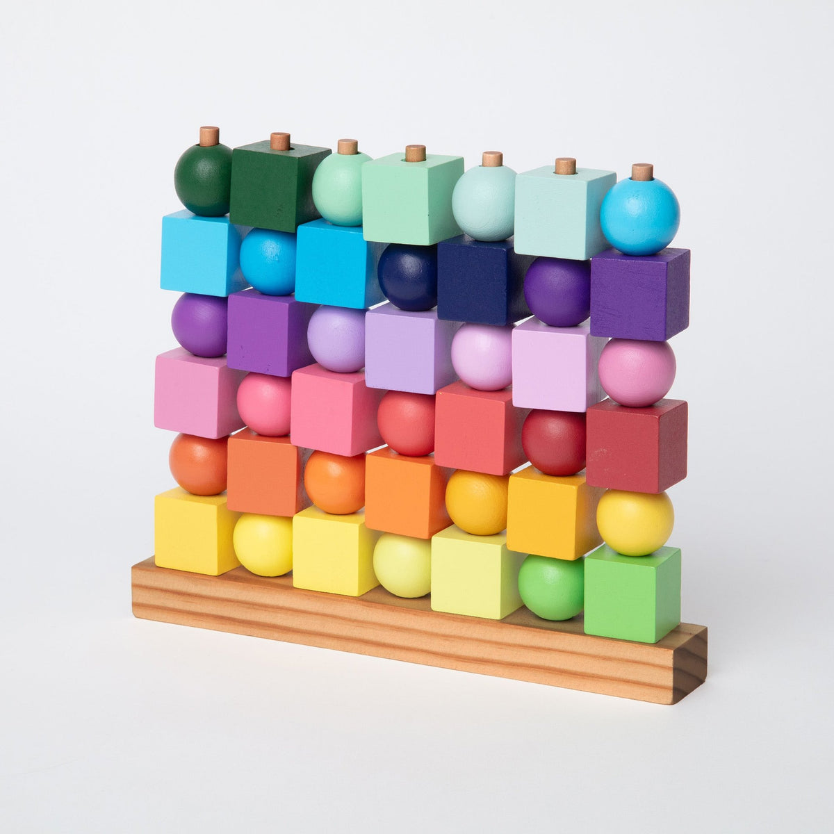Vier-Gewinnt-Spiel "Four in a Row" – Holz · Rainbow | Block Design